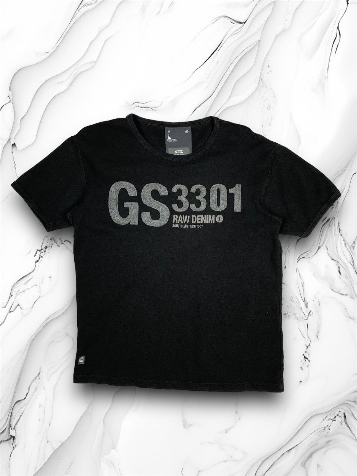 Designer × G-Star G Star Raw Big Logo Designer Abstract Tee T Shirt Size US M / EU 48-50 / 2 - 1 Thumbnail