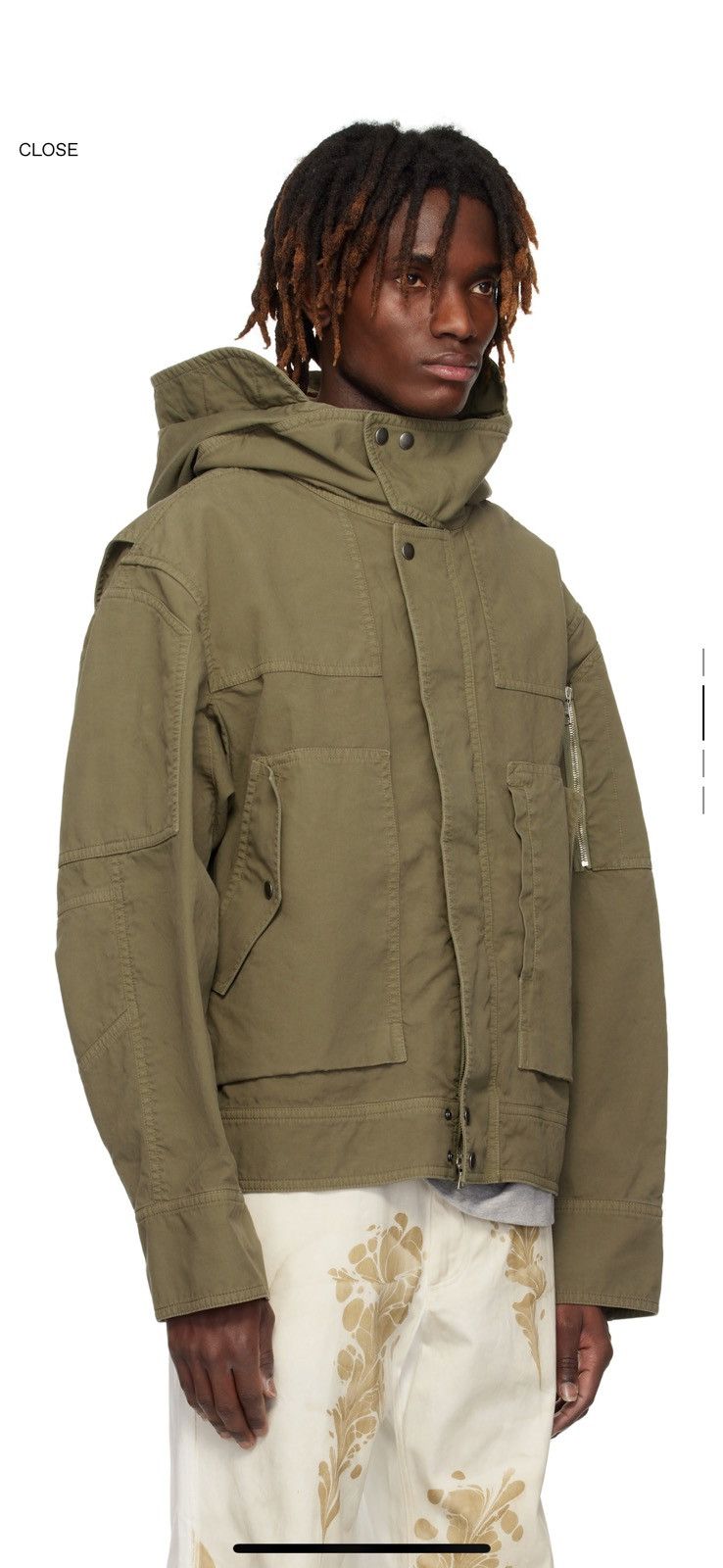 Dries Van Noten NWT SS25 Varsen Jacket in Dust size XL Size US XL / EU 56 / 4 - 23 Thumbnail