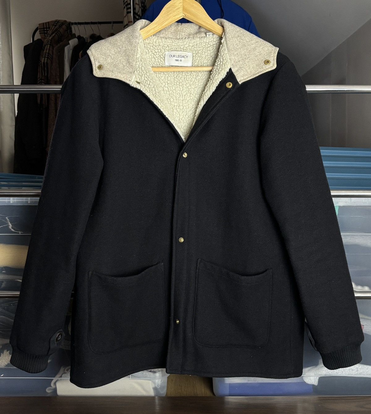 Our Legacy Our Legacy 1980-81 Vintage Sherpa Buttoned Jacket Size US S / EU 44-46 / 1 - 1 Thumbnail