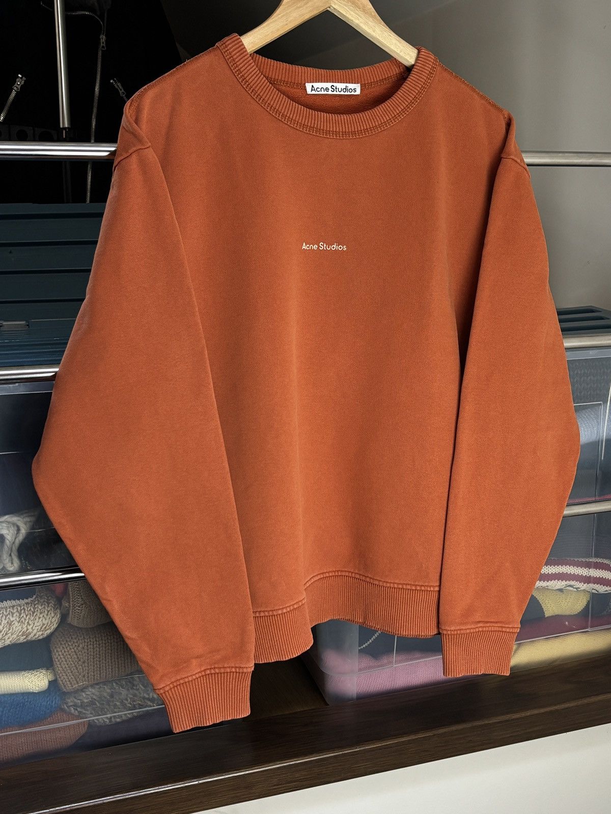 Acne Studios Acne Studios oversized center logo boxy sweatshirt crewneck Size US XXS / EU 40 - 2 Thumbnail