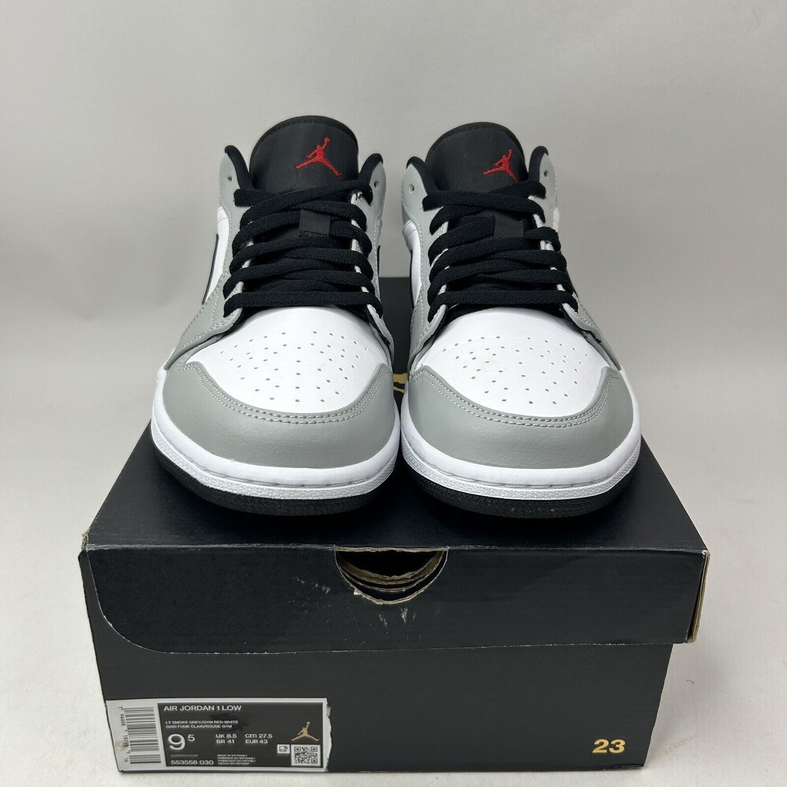 Nike Nike Air Jordan 1 Low Retro “Light Smoke Grey” 2023 Size US 9.5 / EU 42-43 - 2 Thumbnail