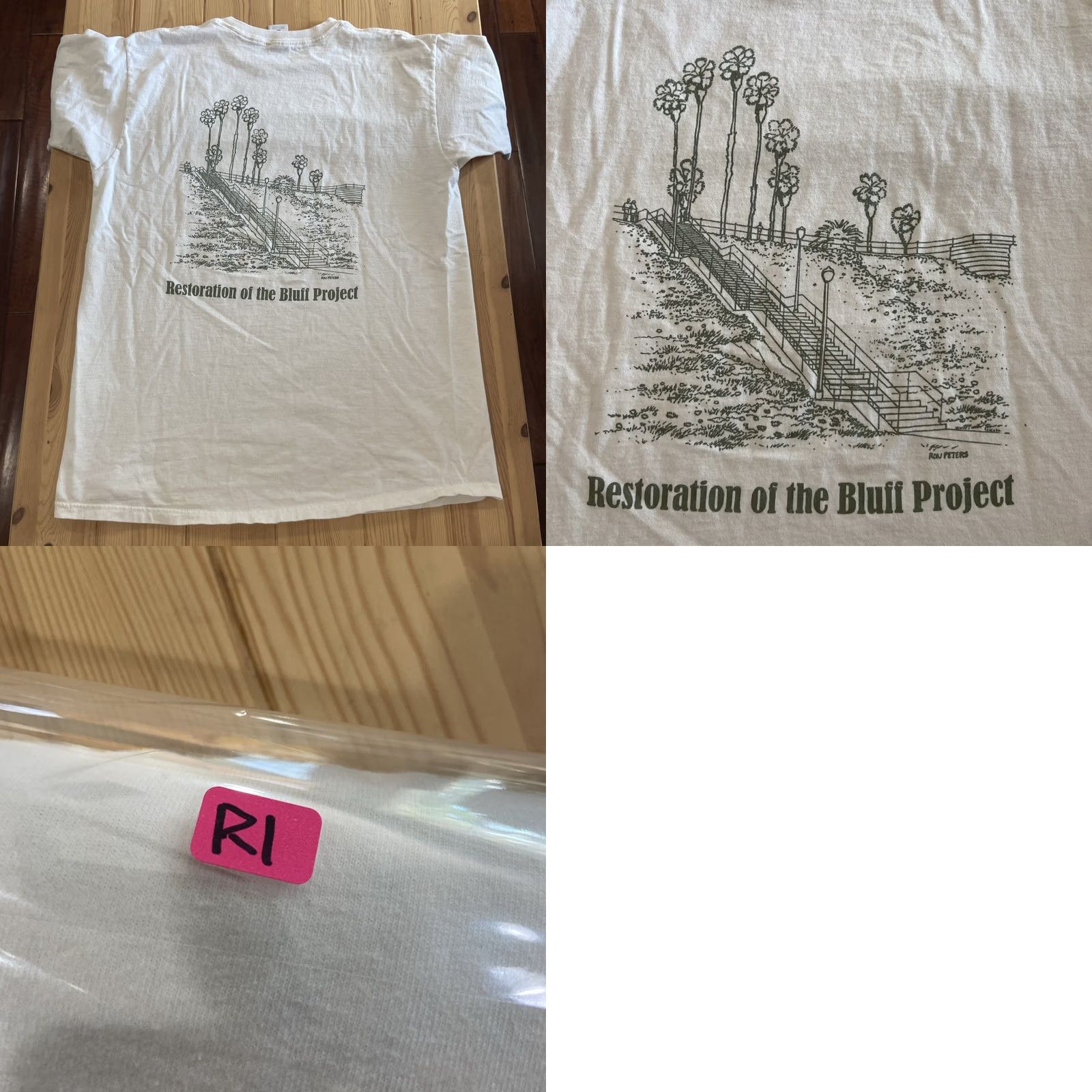 Fruit Of The Loom VINTAGE Fruit of the Loom T-Shirt Men Short Sleeve XL Beige Stitch 90s Size US XL / EU 56 / 4 - 8 Thumbnail