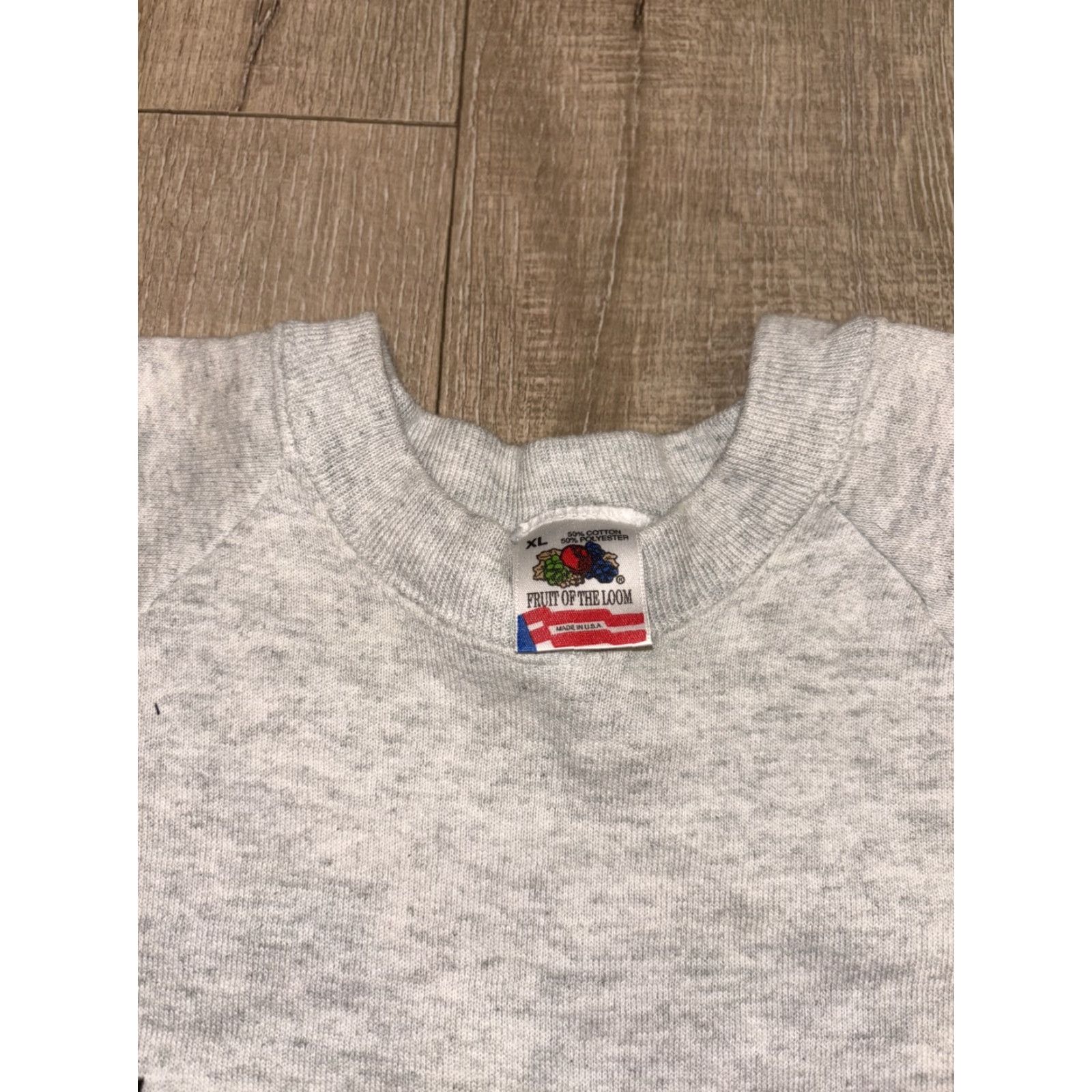 Fruit Of The Loom VINTAGE Friut Of The Loom Texas Gray Crewneck XL Mens Sweater Cowboy USA Made Cotton Logo Pullover All Seasons Cowboy Theme Size US XL / EU 56 / 4 - 6 Thumbnail