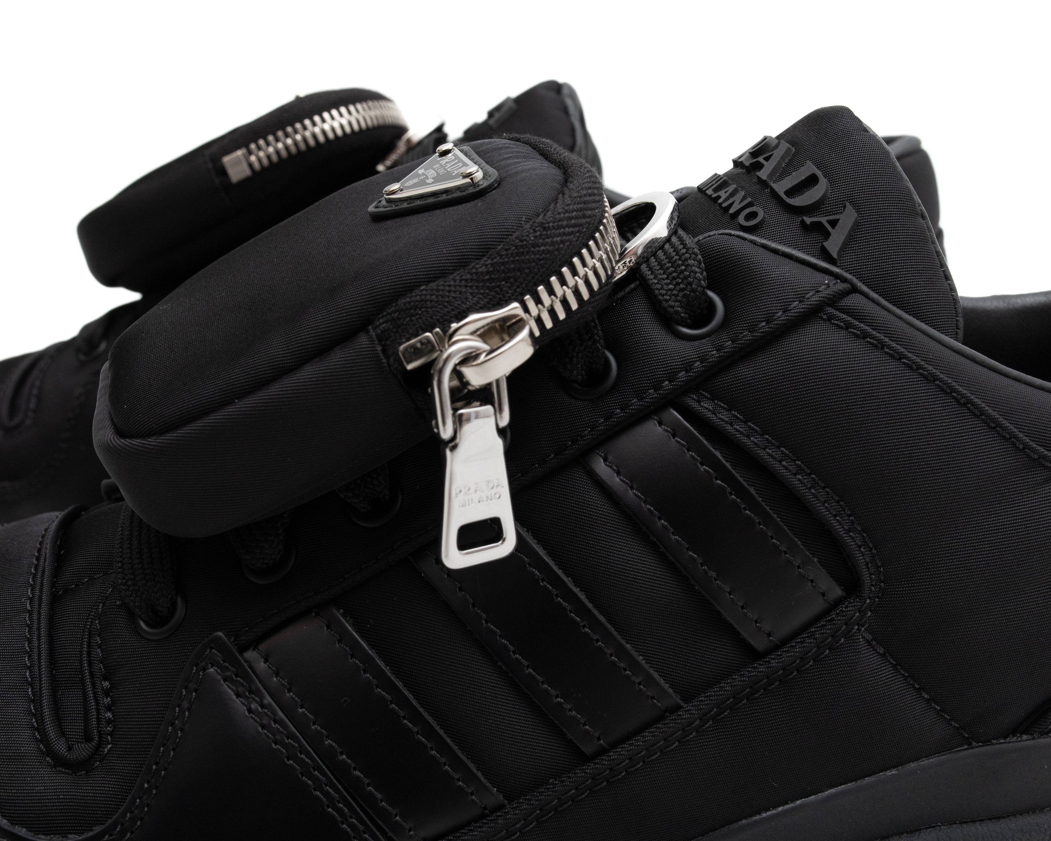 Adidas × Prada ADIDAS X PRADA RE-Nylon Forum Low Black Sneakers Size US 5.5 / IT 35.5 - 8 Thumbnail
