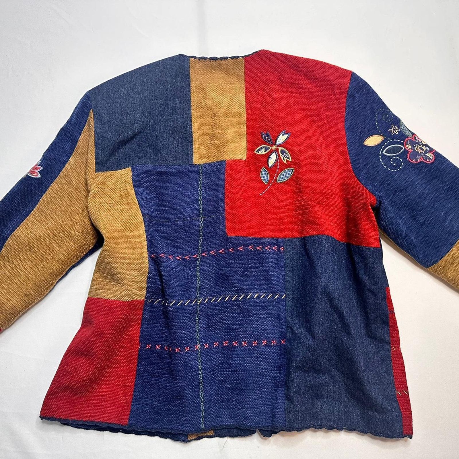 & Other Stories Koret City Blues Size L-XL 18W Multicolor Patchwork 1980s Size L / US 10 / IT 46 - 2 Thumbnail