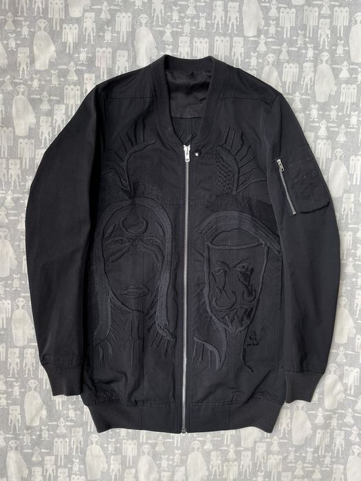 Rick Owens Rick Owens Messiah Embroidered MA-1 Bomber SS15 | Grailed