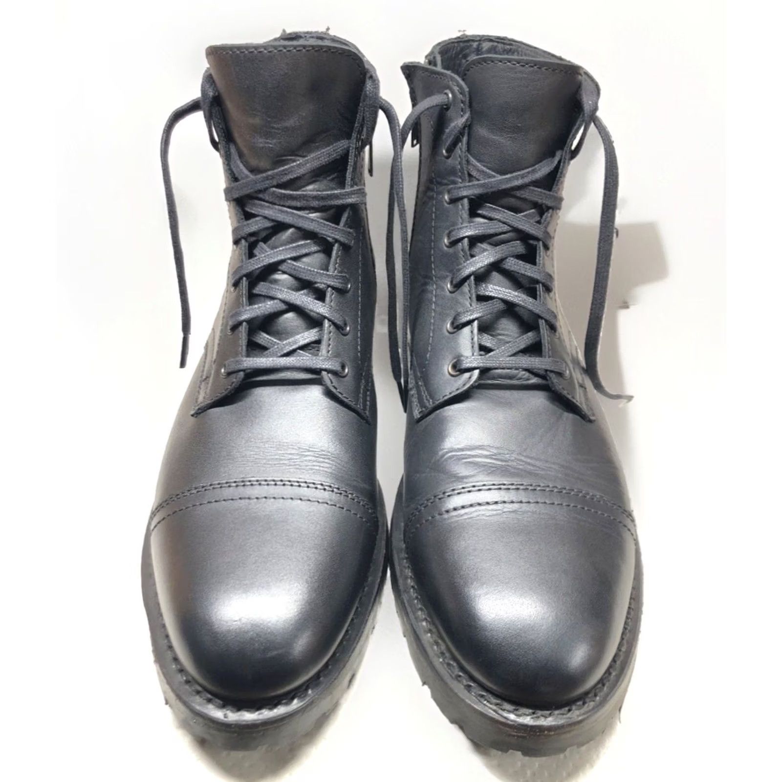 Thursday Boot Company Thursday Boot Co. Everyday Cap Toe Leather Ankle Boots Black Mens 13 Size ONE SIZE - 2 Thumbnail