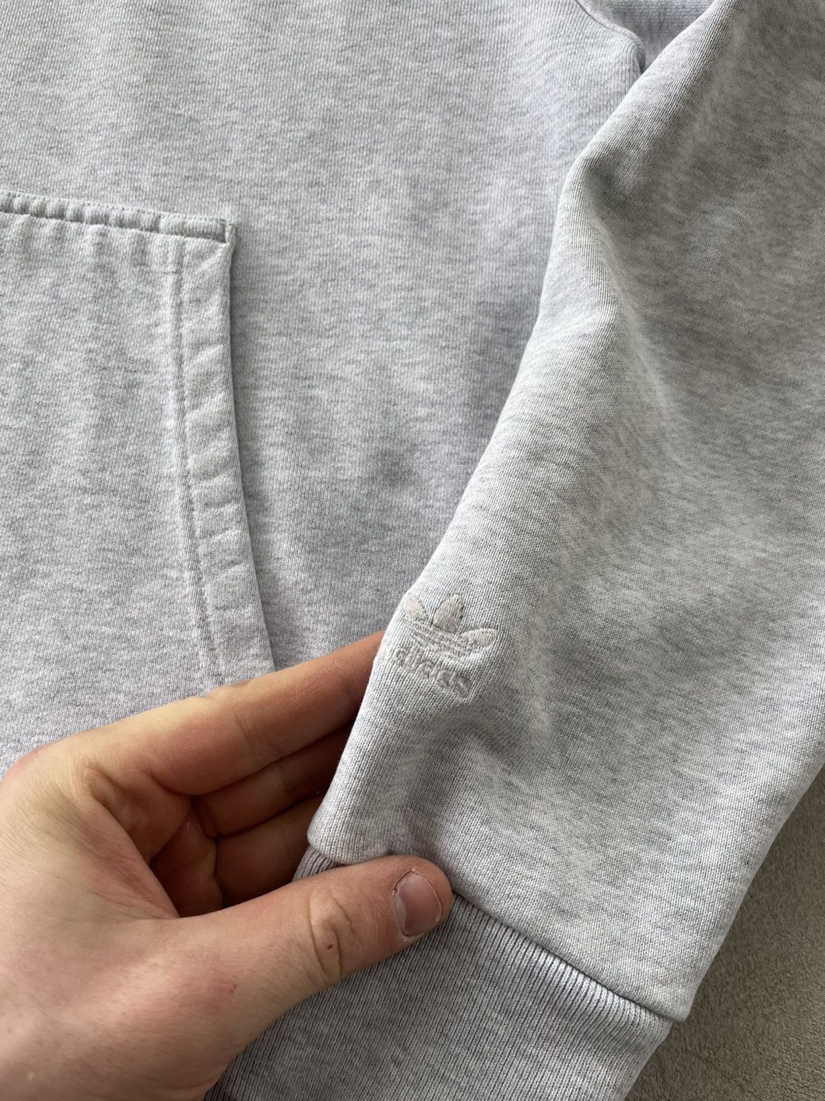 Adidas Vintage Adidas Human Race Grey Oversize Basic Hoodie Y2K Size US L / EU 52-54 / 3 - 11 Thumbnail