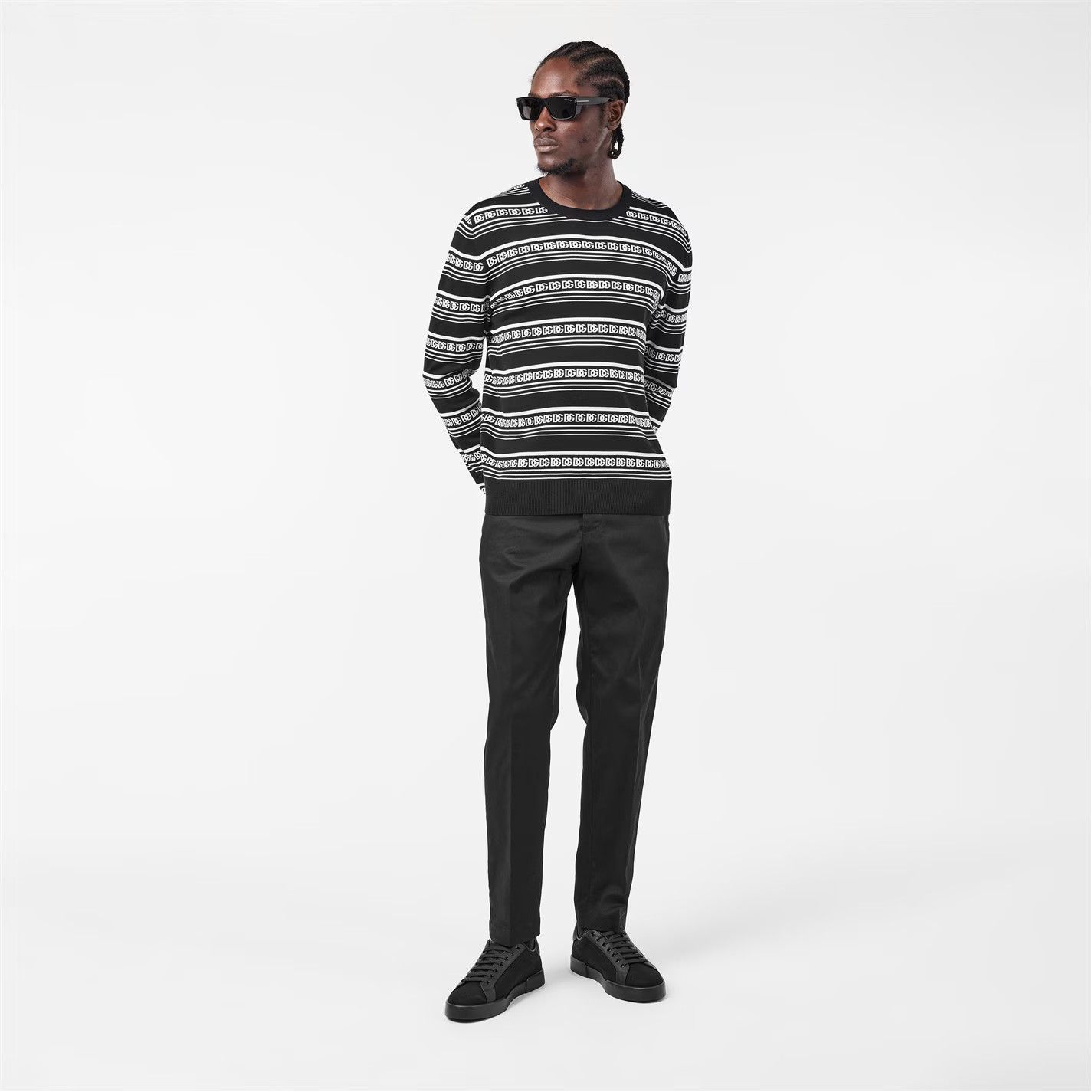 Dolce & Gabbana o1g2r1mq0426 Structured Fit Chinos Pants in Nero Size US 34 / EU 50 - 6 Thumbnail