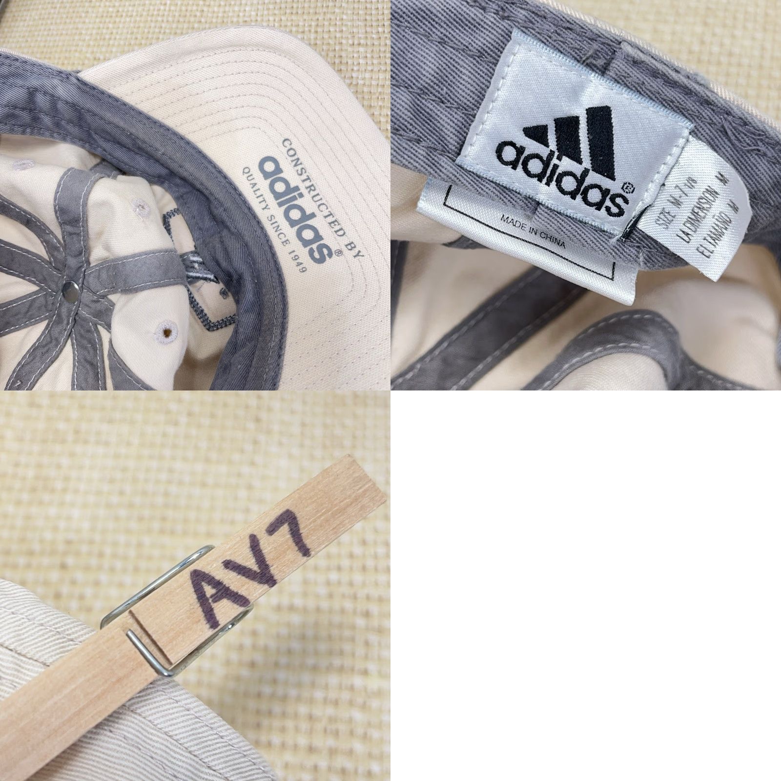 Adidas VINTAGE Adidas Hat Cap Fitted Size Medium 7 1/8 White Twill Spell Out Y2K Adidas Baseball Cap Men M White Classic Logo Outdoor Sports Size ONE SIZE - 8 Thumbnail