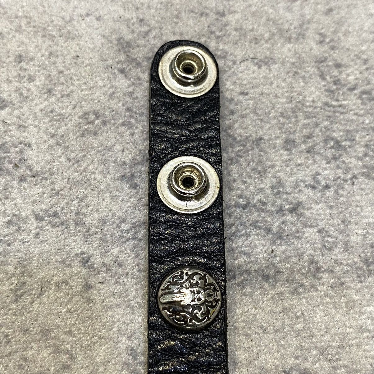 Chrome Hearts Chrome Hearts 2 Button 2 Snap Bracelet Cross black leather Size ONE SIZE - 6 Thumbnail