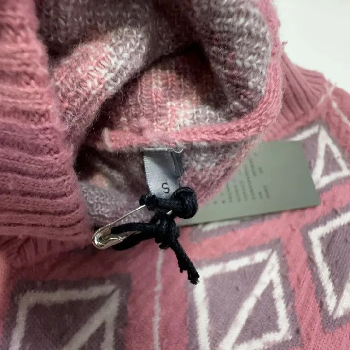 Dior Dior Dior Pink Diamond Pattern Wool Sweater 0079-2507 Size US S / EU 44-46 / 1 - 7 Thumbnail