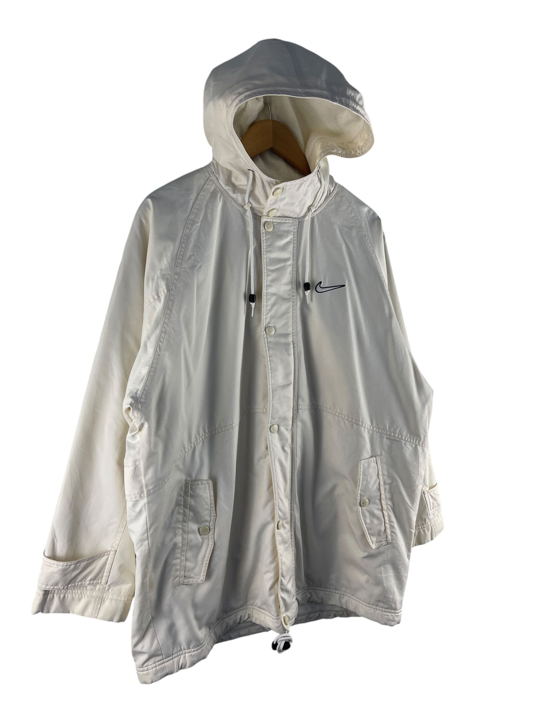 Nike Vintage Nike Big Swoosh Hooded Windbreaker Jacket Size US M / EU 48-50 / 2 - 4 Thumbnail