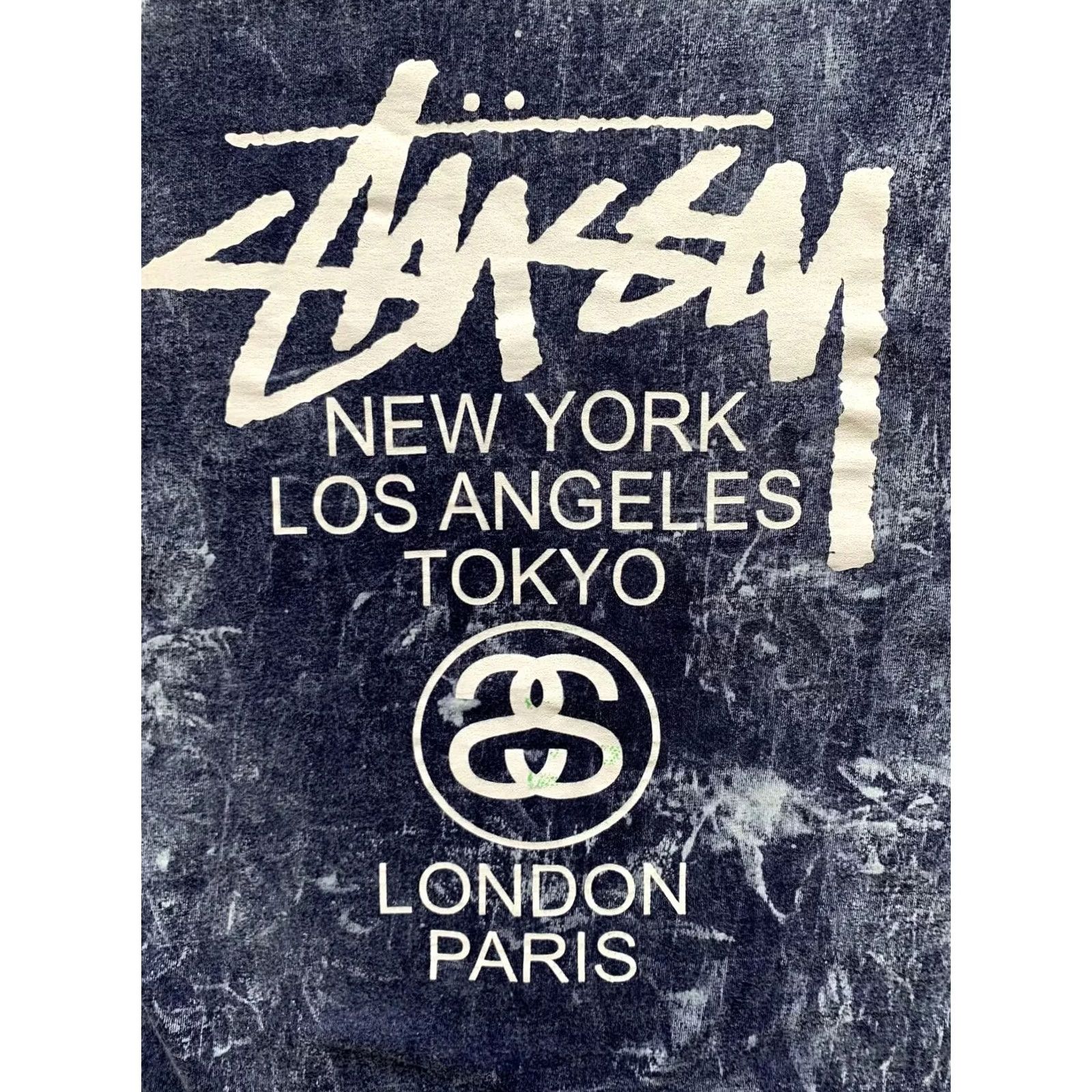 Logo 7 VINTAGE Stussy T-Shirt S Men's Blue 90s Logo Jersey Tee Shirt Crew Neck Short Sleeve Graphic Print Women/Men? Size US S / EU 44-46 / 1 - 4 Thumbnail