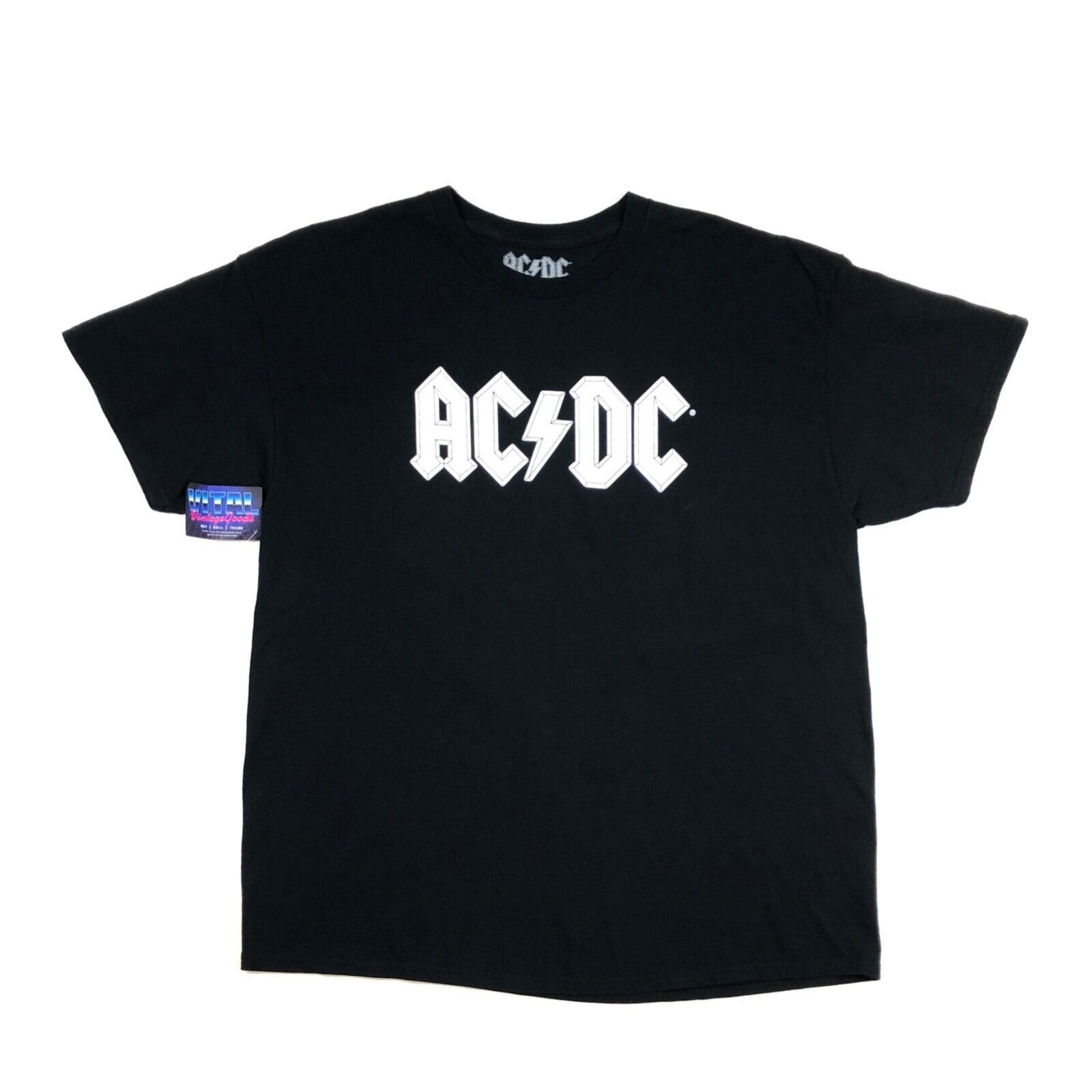 Vintage 2022 AC DC Classic Logo Black Tee T Shirt Rock Band Music B1 Size US XL / EU 56 / 4 - 1 Thumbnail