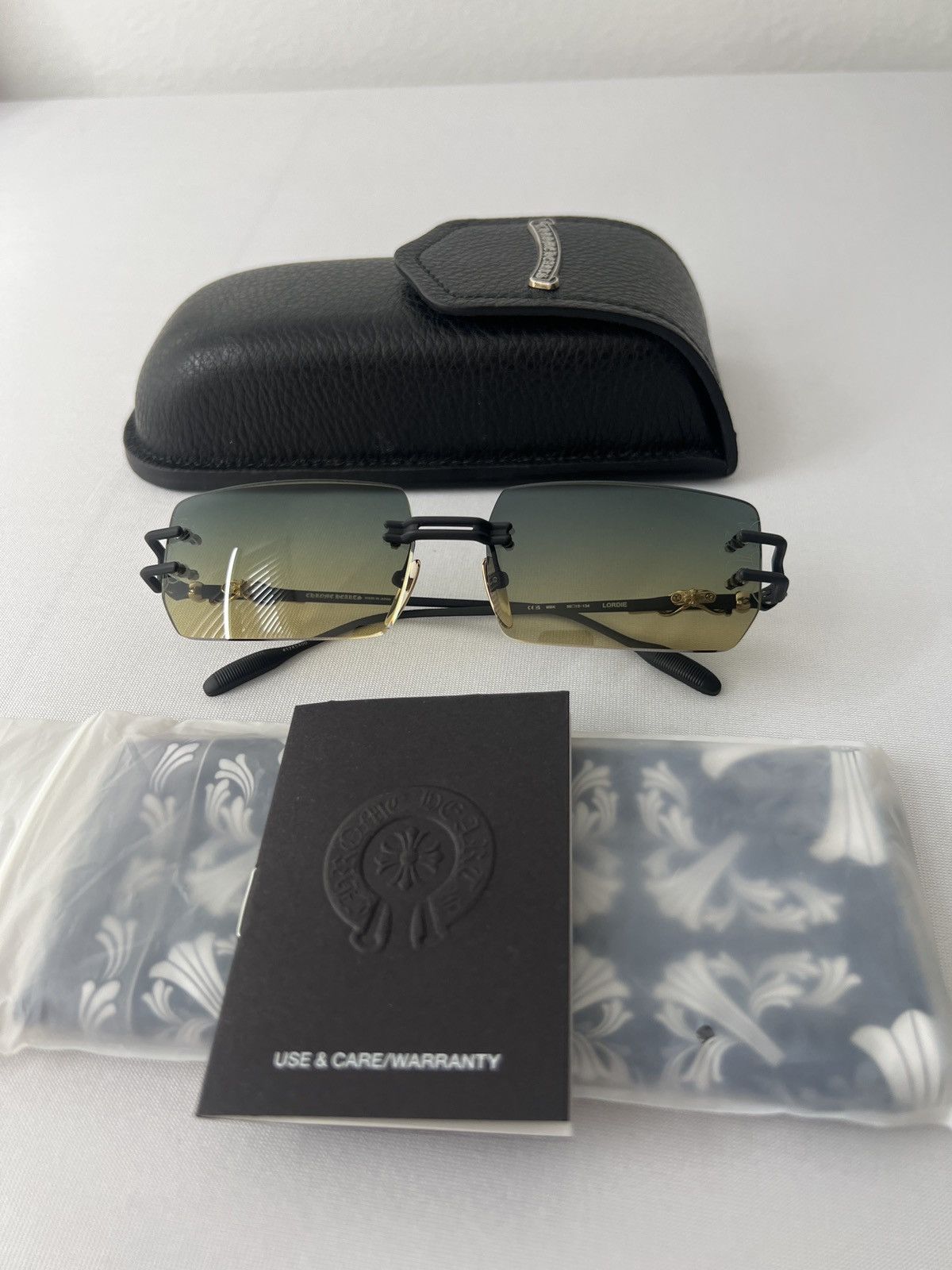 Chrome Hearts Lordie Sunglasses Black w/ Coffin Case