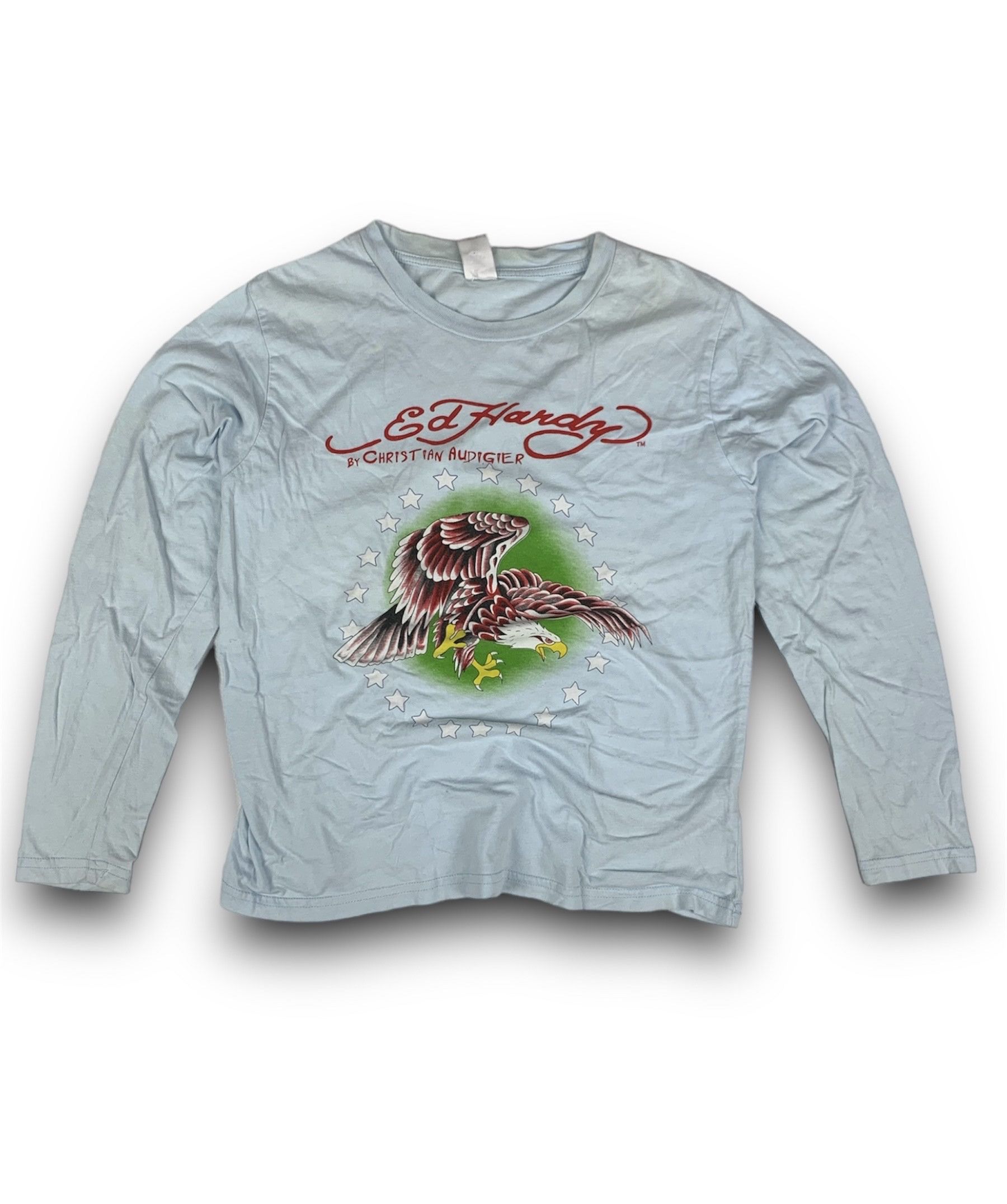 Ed Hardy Ed Hardy Long Sleeve Size 12 Y2K Size XL / US 12-14 / IT 48-50 - 1 Thumbnail