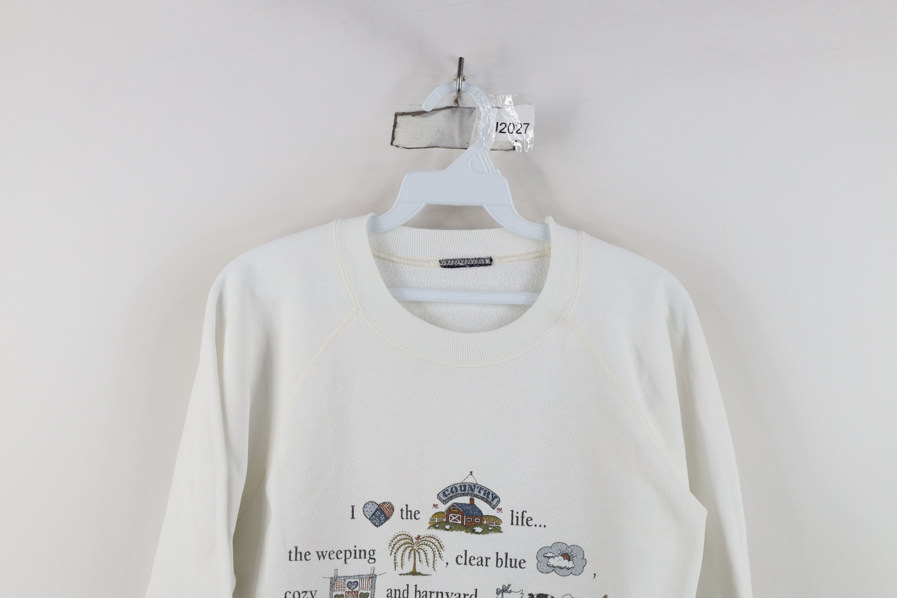 Vintage Vintage 90s Country Primitive Faith Family Sweatshirt USA Size M / US 6-8 / IT 42-44 - 2 Thumbnail