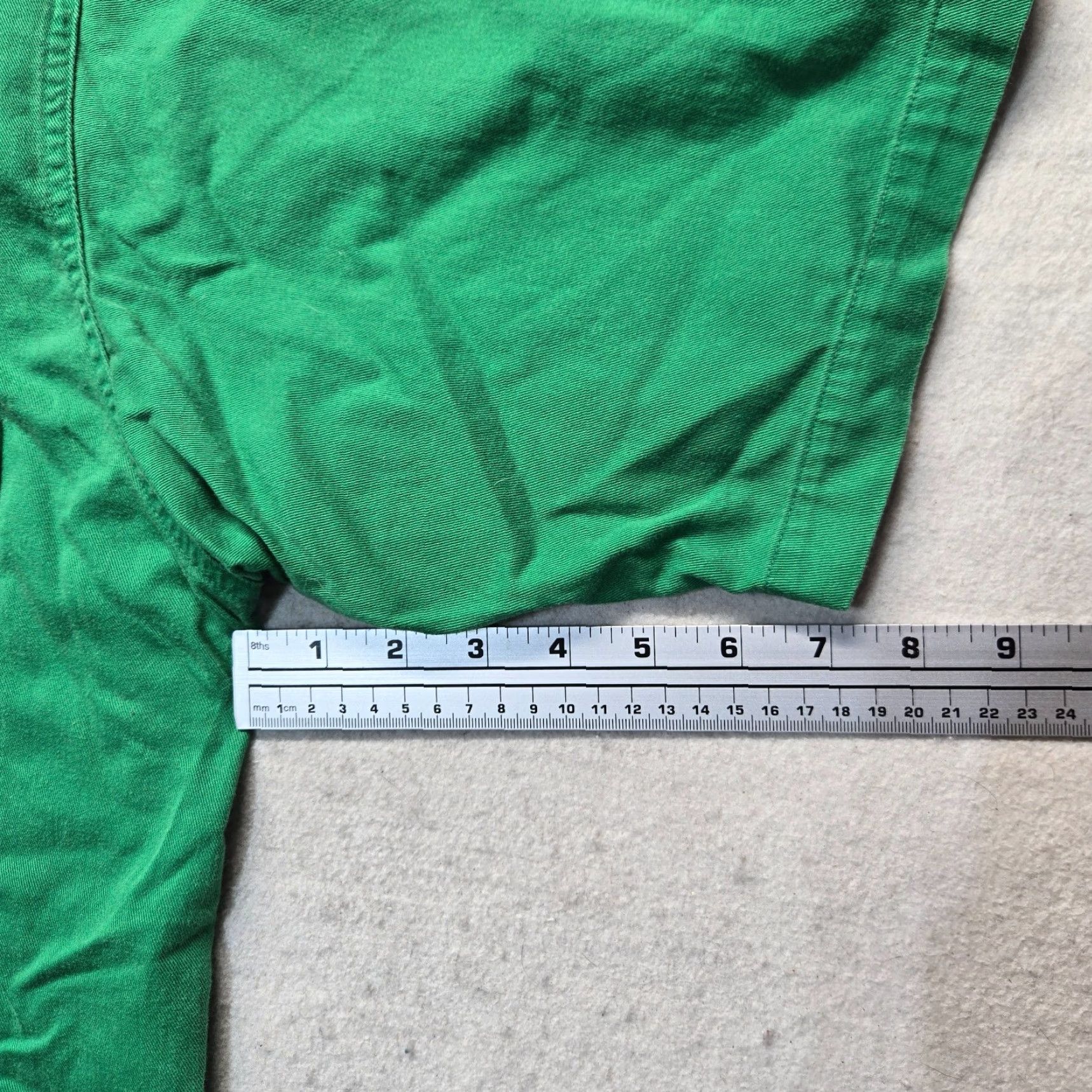 Chase Authentics Case Authentics Solid Green Short Sleeve Up Shirt Adult Men's Size L Large Size US L / EU 52-54 / 3 - 5 Thumbnail