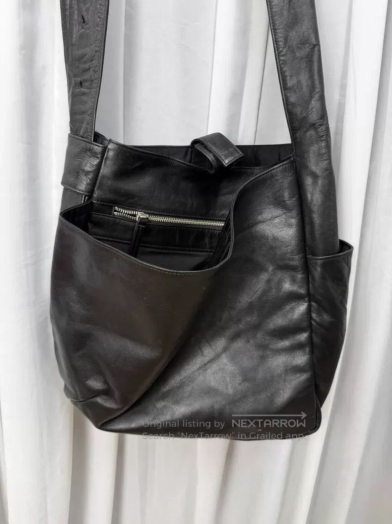 Yohji Yamamoto Yohji Yamamoto deconstructed leather shoulder bag| Size ONE SIZE - 2 Thumbnail
