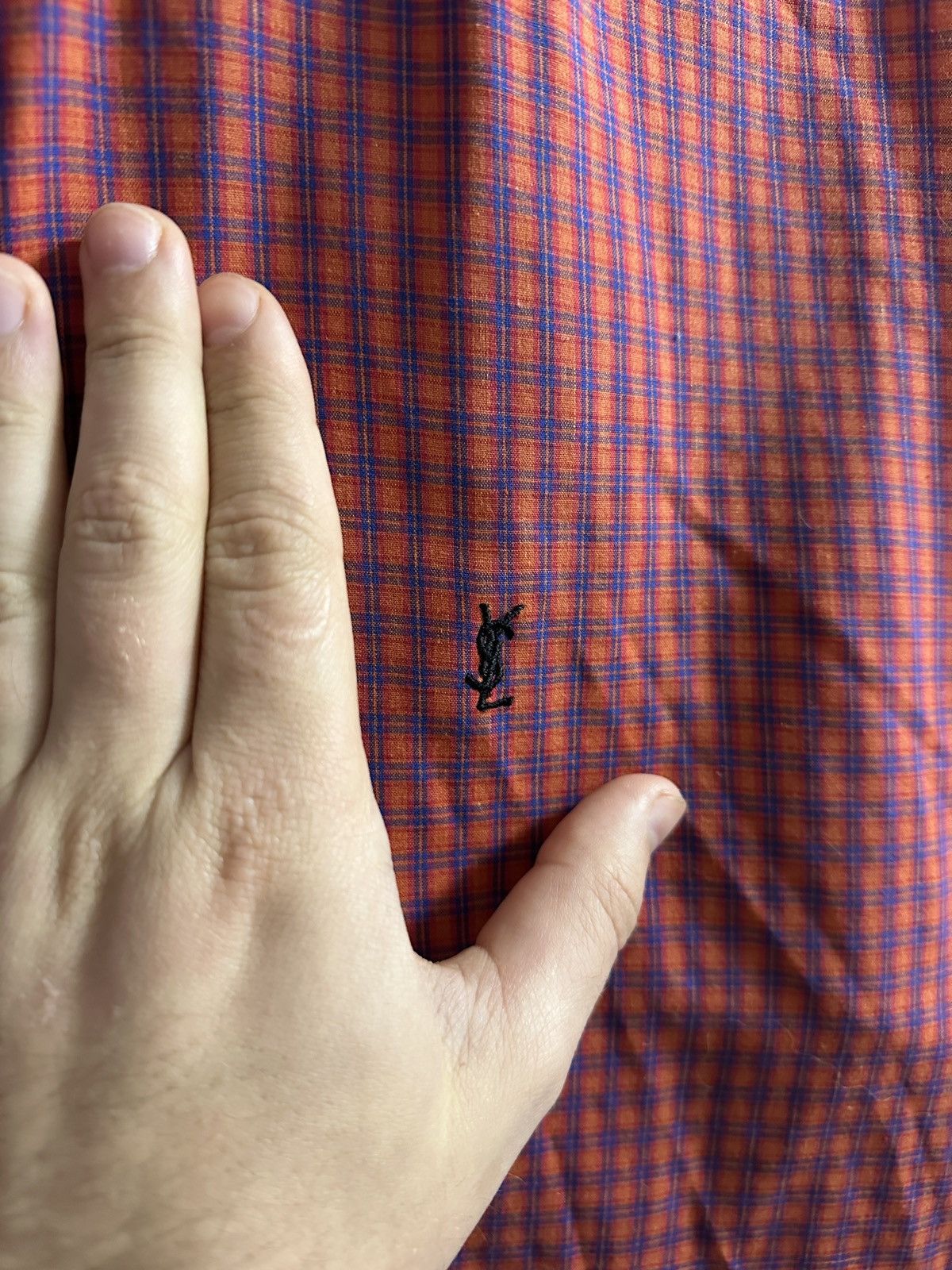 Yves Saint Laurent Rare Luxury Yves Sant Laurent Shirt Button 80’s Vintage Size US L / EU 52-54 / 3 - 2 Thumbnail