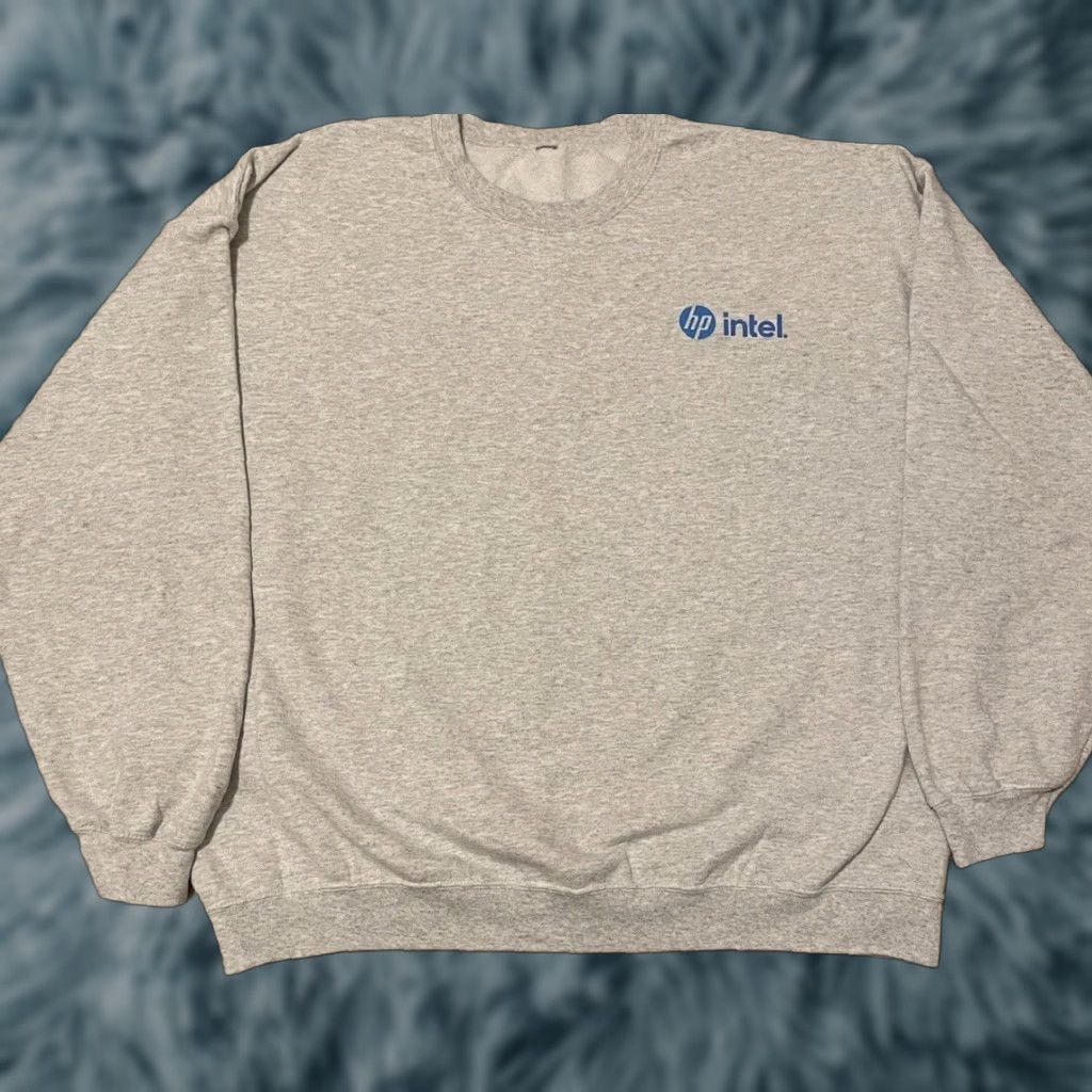 Apple VINTAGE HP Intel Sweatshirt Hoodie 2XL Gray Mens 90s Y2K Apple Microsoft Internet Computer Grunge Hip Hop Punk Retro Rock Tech USA Size US XXL / EU 58 / 5 - 1 Thumbnail