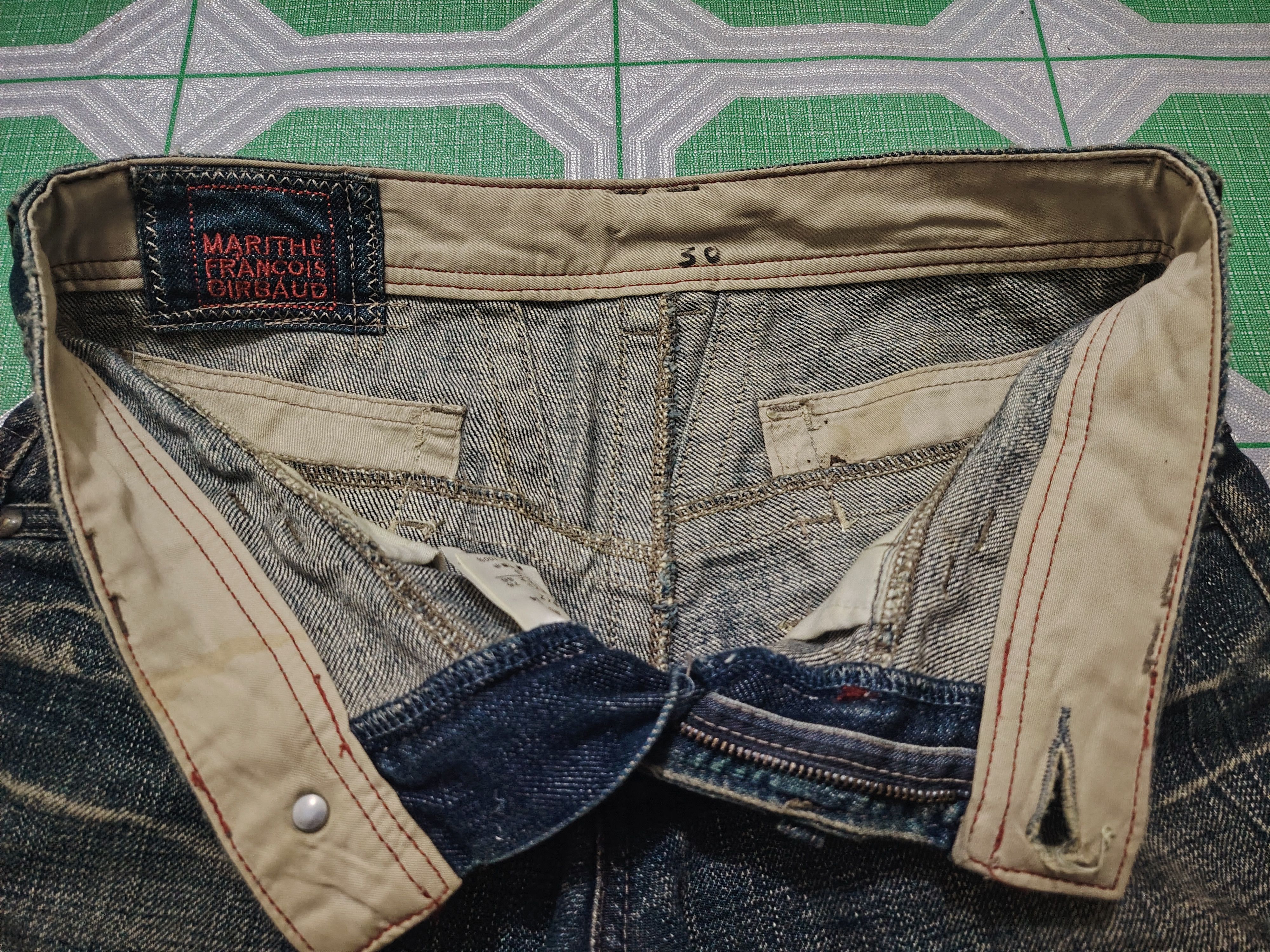 Marithe + Francois Girbaud Rare!!! Le Jean De Marithe Francois Girbaud disstress jeans Size US 30 / EU 46 - 12 Thumbnail