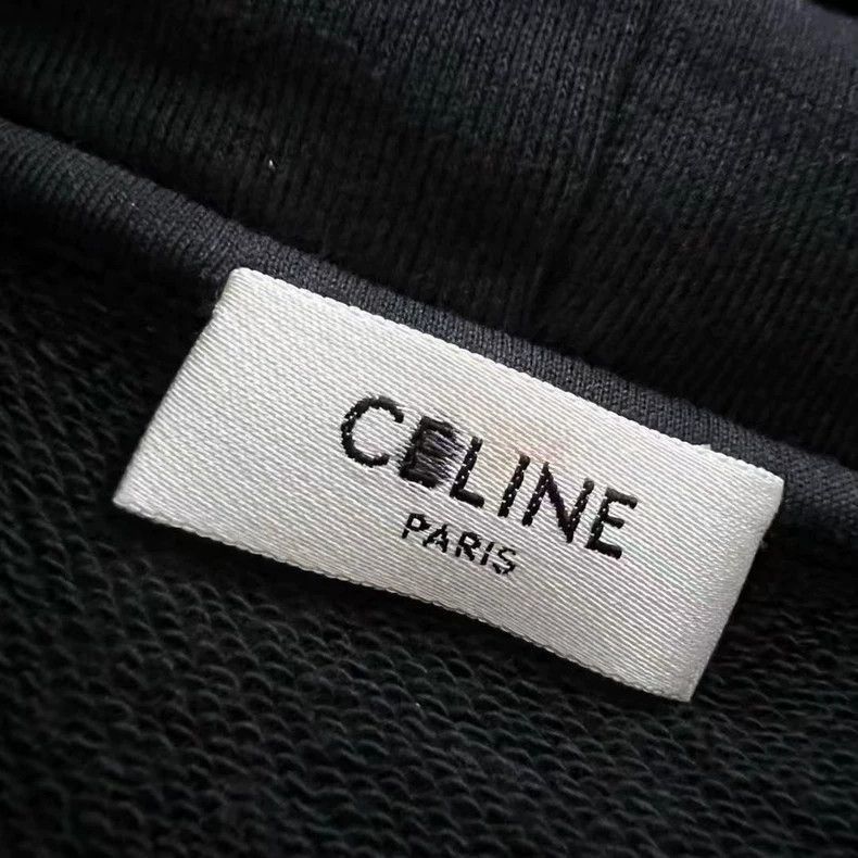 Celine Celine Striped Letter Hoodie with Embellishments Size US M / EU 48-50 / 2 - 4 Thumbnail