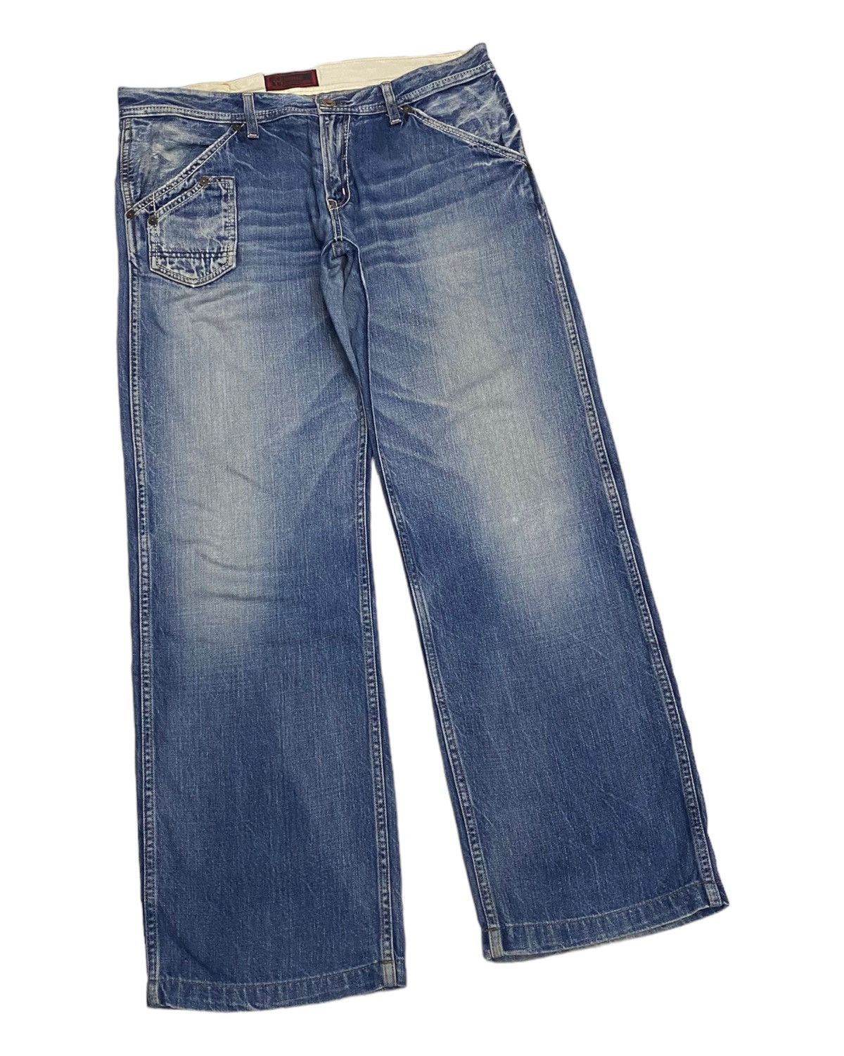 Beauty Beast × Hysteric Glamour 🔥JOHN BULL DISTRESSED BAGGY DENIM JEANS Size US 34 / EU 50 - 6 Thumbnail