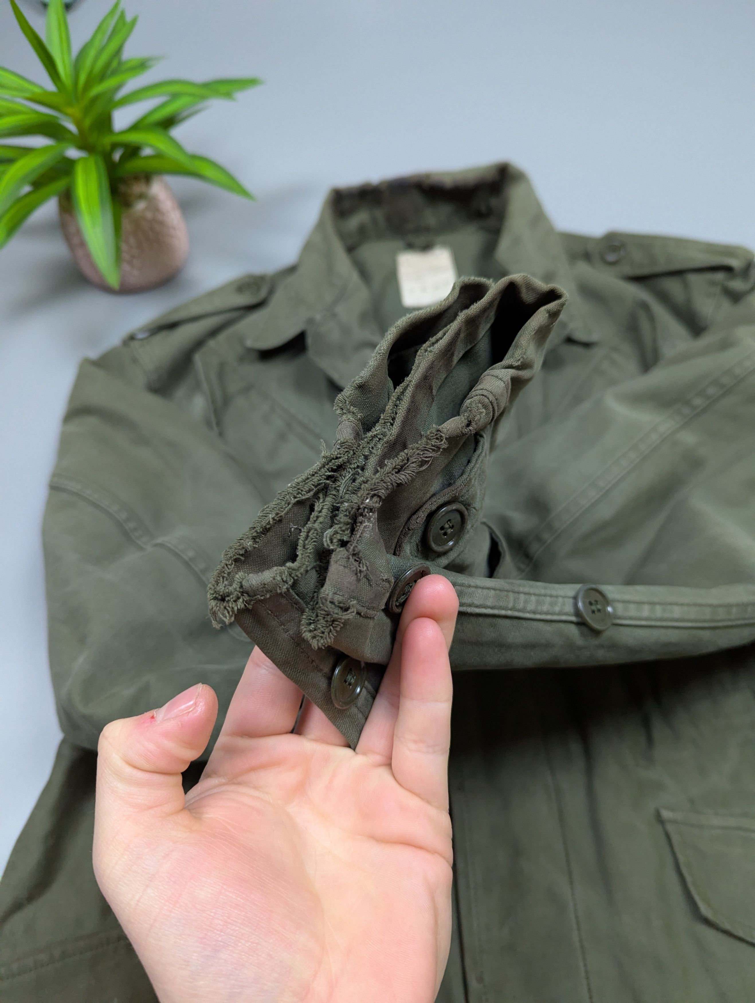 Vintage 1980s Dutch Army Field Jacket Military Cotton Utility Coat Size US M / EU 48-50 / 2 - 11 Thumbnail