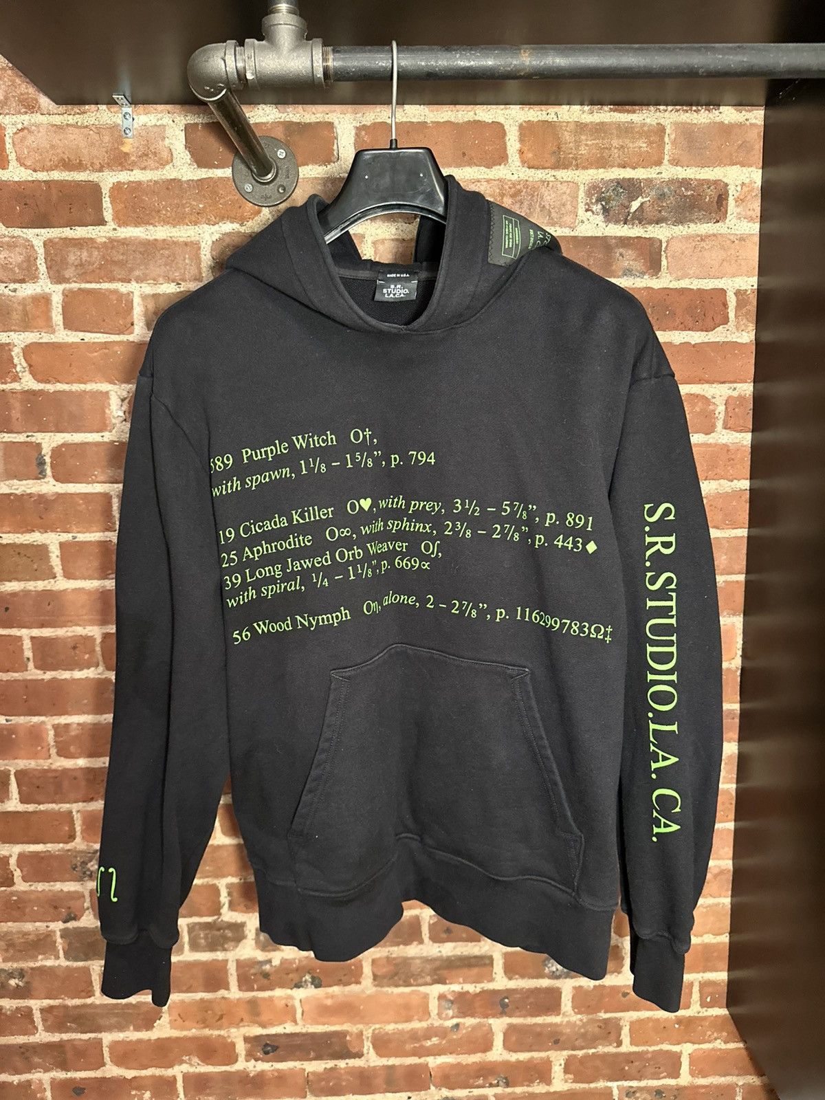 Sterling Ruby S. R. Studios Insect Index Oversized Hoodie Size US XS / EU 42 / 0 - 1 Thumbnail
