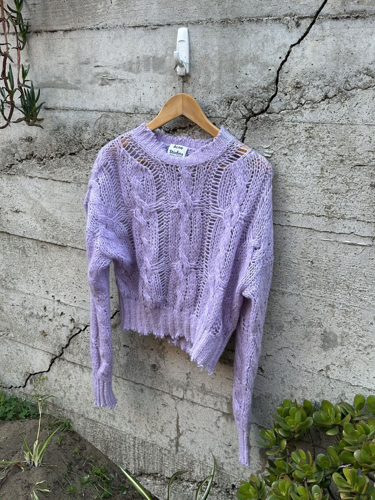 Acne Studios RARE GRAIL Acne Studios Italian raw edge frayed sweater Size US S / EU 44-46 / 1 - 1 Thumbnail
