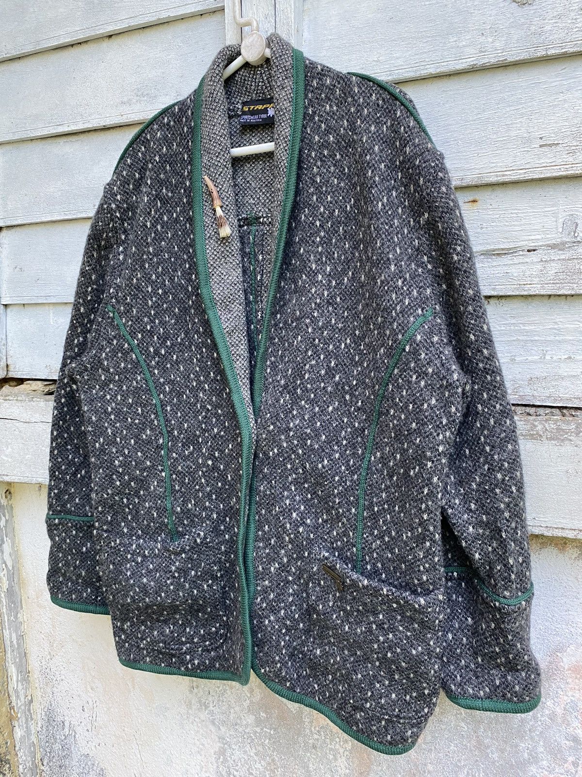 Mostly Heard Rarely Seen Stapf Sportwear Tyrol Blanket Lining Buttonless Cardigan Size US L / EU 52-54 / 3 - 2 Thumbnail