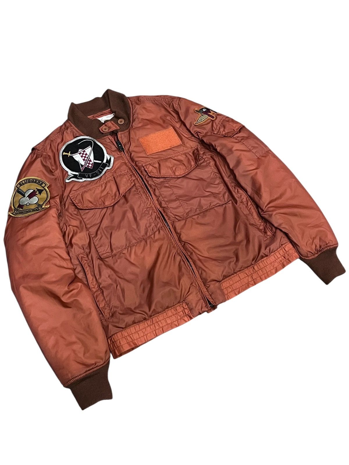 Avirex AVIREX 6th Fleet CV-41 Bomber Jacket Patches Nylon Military Size US M / EU 48-50 / 2 - 8 Thumbnail