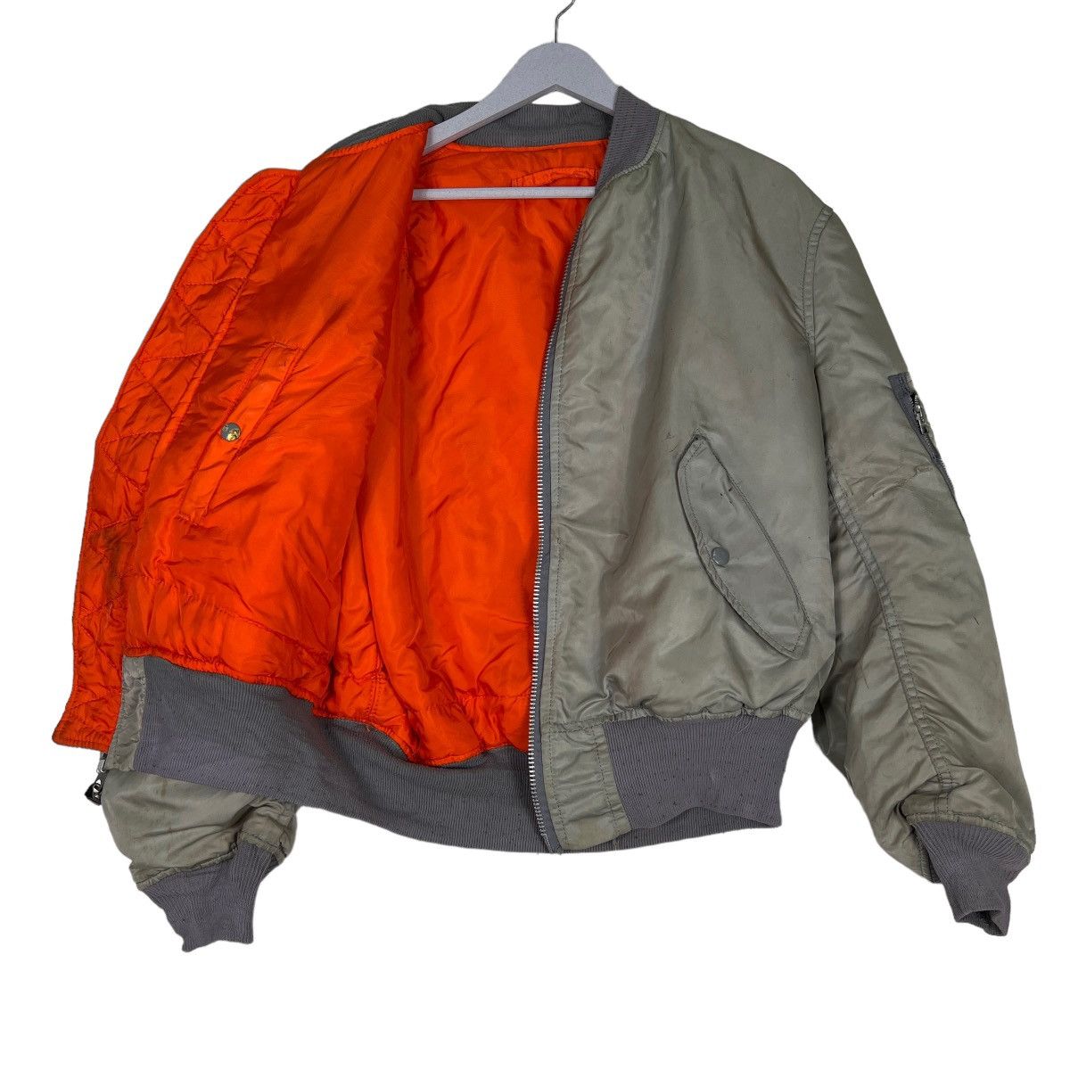 Alpha Industries 🔥 RIOT VINTAGE ALPHA REVERSIBLE BOMBER JACKET MADE IN USA Size US L / EU 52-54 / 3 - 9 Thumbnail