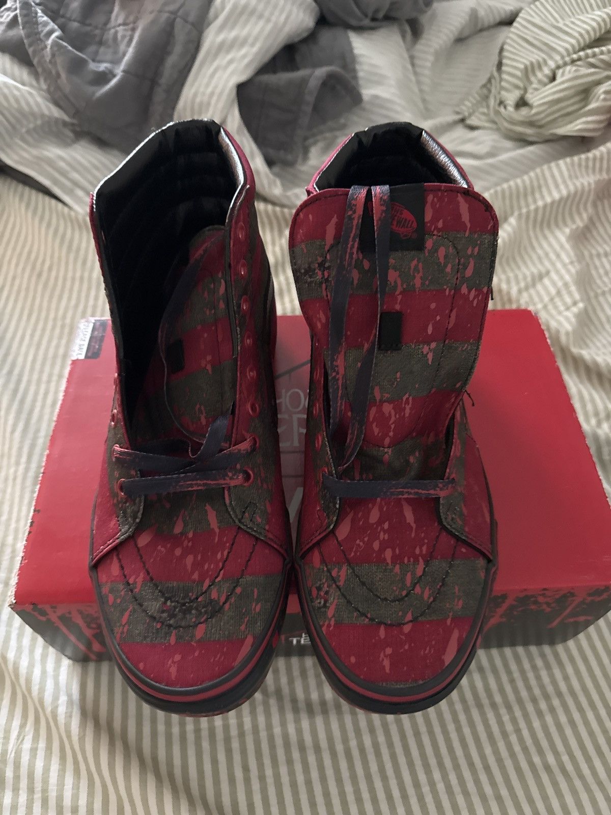 Vans Vans Sk8 House of Horrors Freddy Kruger Size US 11.5 / EU 44-45 - 3 Thumbnail