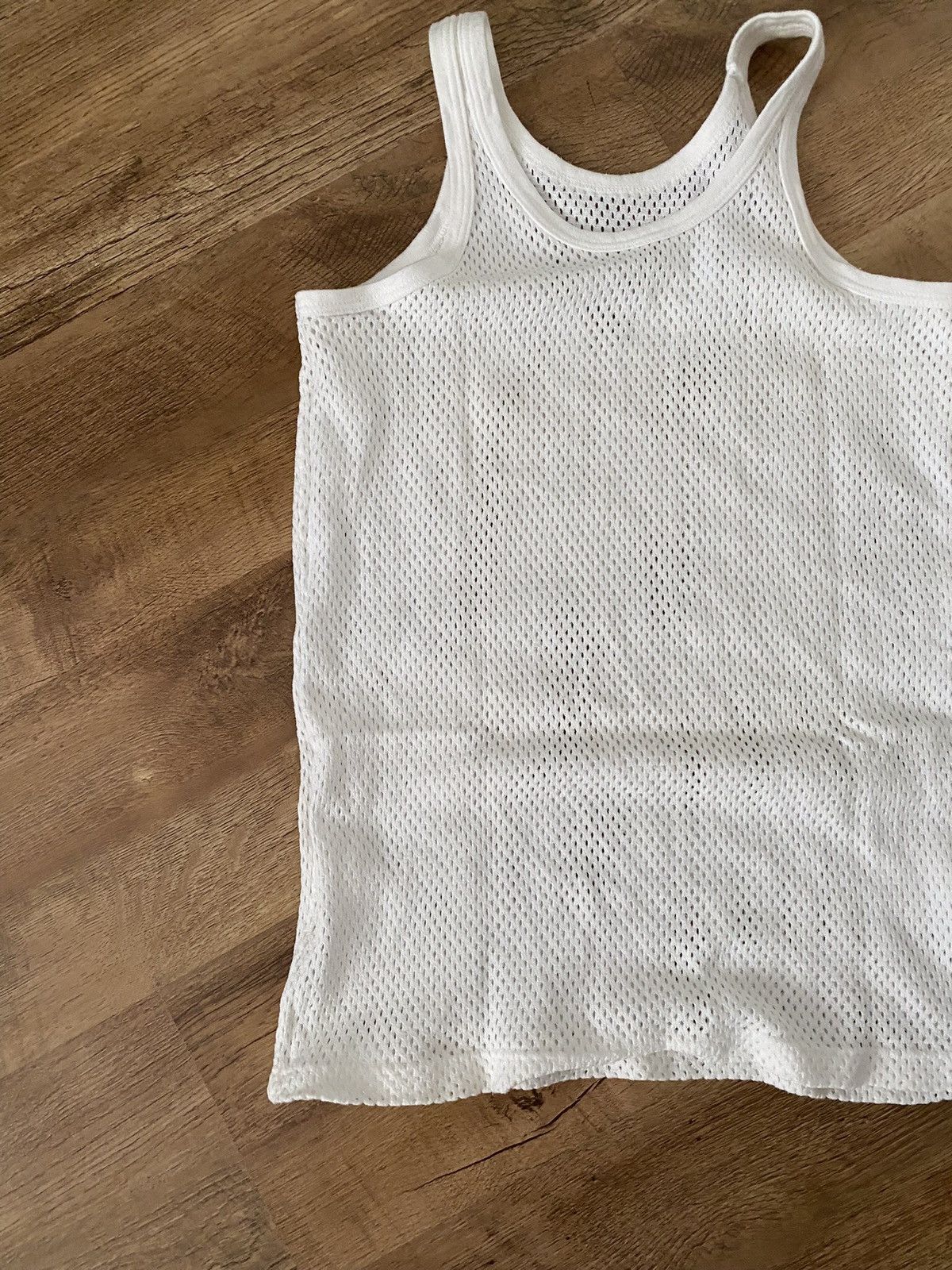 Vintage Vintage Tank Top Mesh Basic White 90s Size US M / EU 48-50 / 2 - 3 Thumbnail
