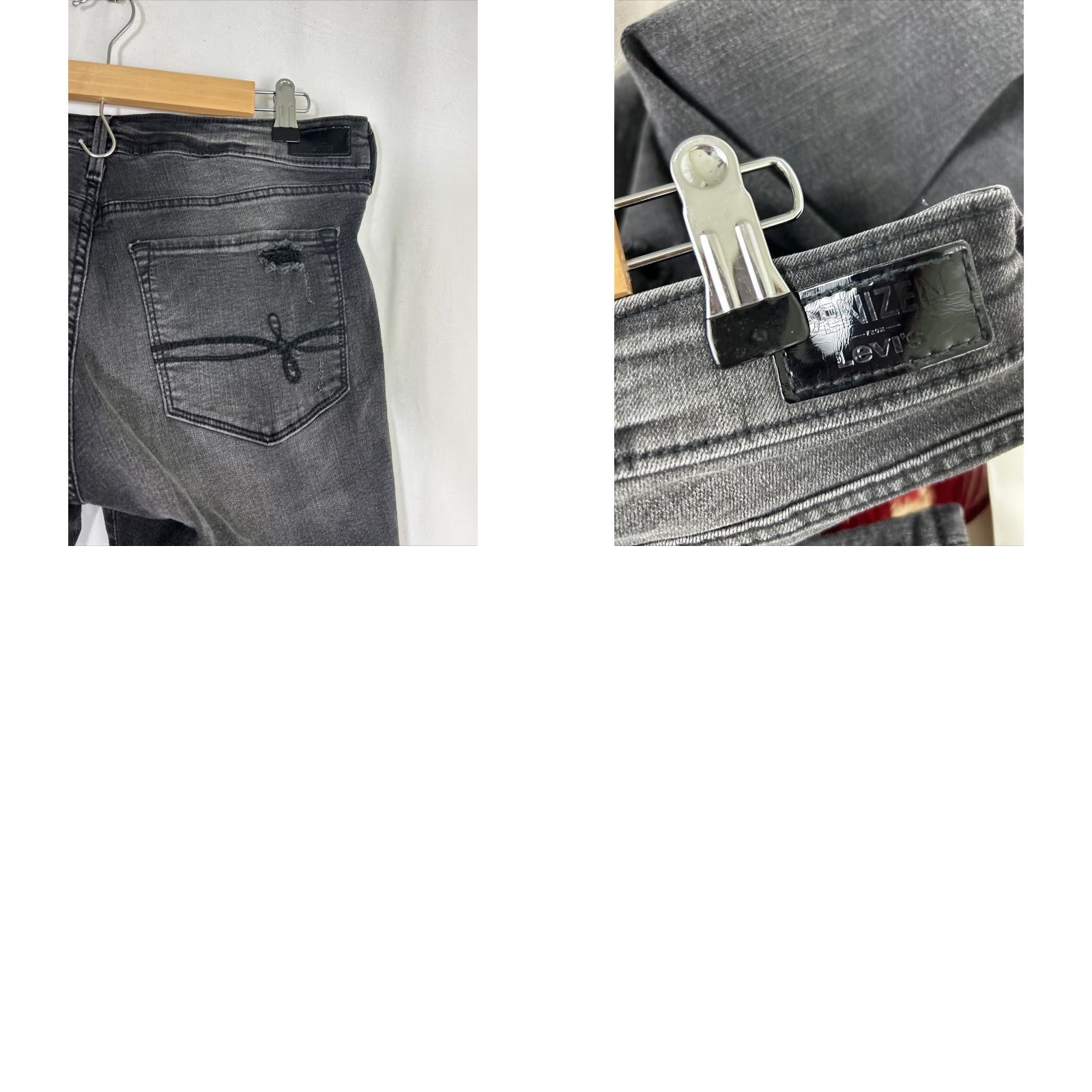 Denizen DENIZEN Women 34 Low Rise Distressed Black Skinny Jeans User: DENIZEN Women 34 Low Rise Distressed Black Skinny Jeans Size 24" / US 00 / IT 34 - 9 Thumbnail