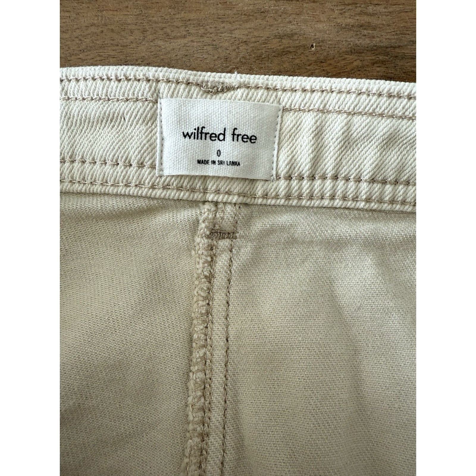 Aritzia Aritzia Wilfred Free Ivory Straight Leg Modern Utility Pants Womens 0 Kant City 90s Hip Hop Grunge Punk Hipster School Casual Travel Size 25" / US 0 / IT 36 - 3 Thumbnail