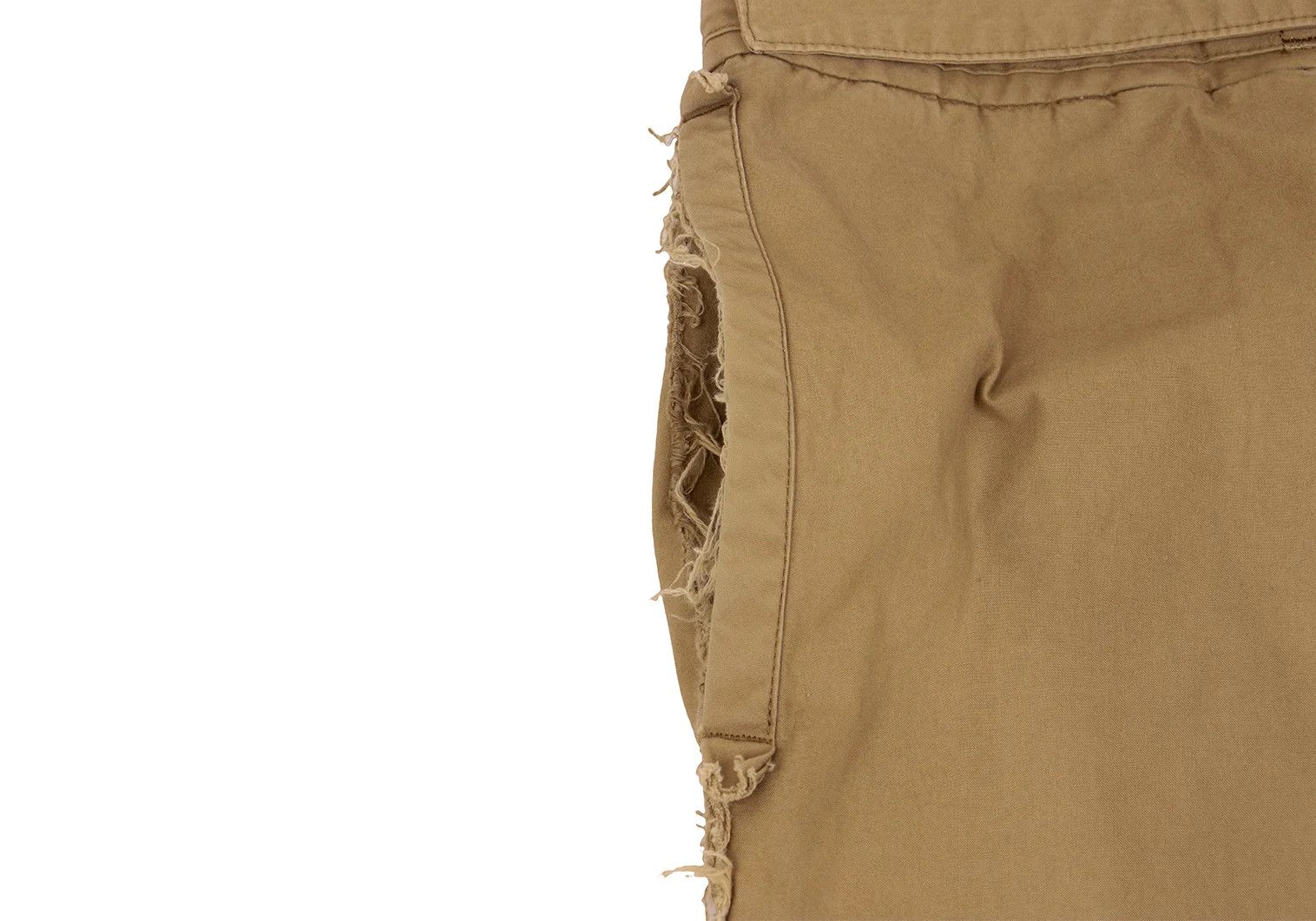 Yohji Yamamoto Yohji Yamamoto Cotton Belted Cut Pants Beige 4 Size US 36 / EU 52 - 4 Thumbnail