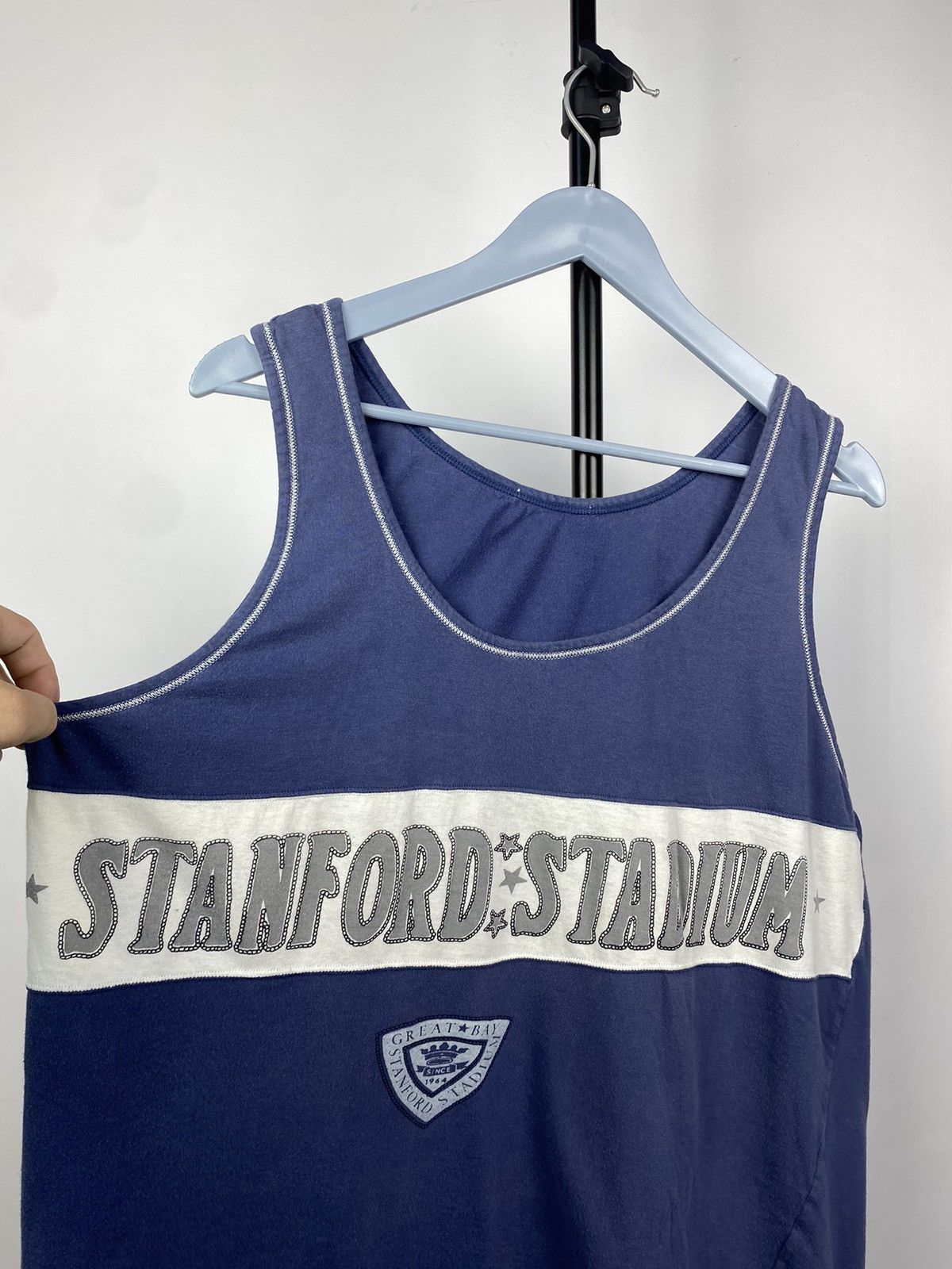 Vintage Vintage 90s Faded USA Stanford Stadium Great Bay Tank Top Size US M / EU 48-50 / 2 - 4 Thumbnail