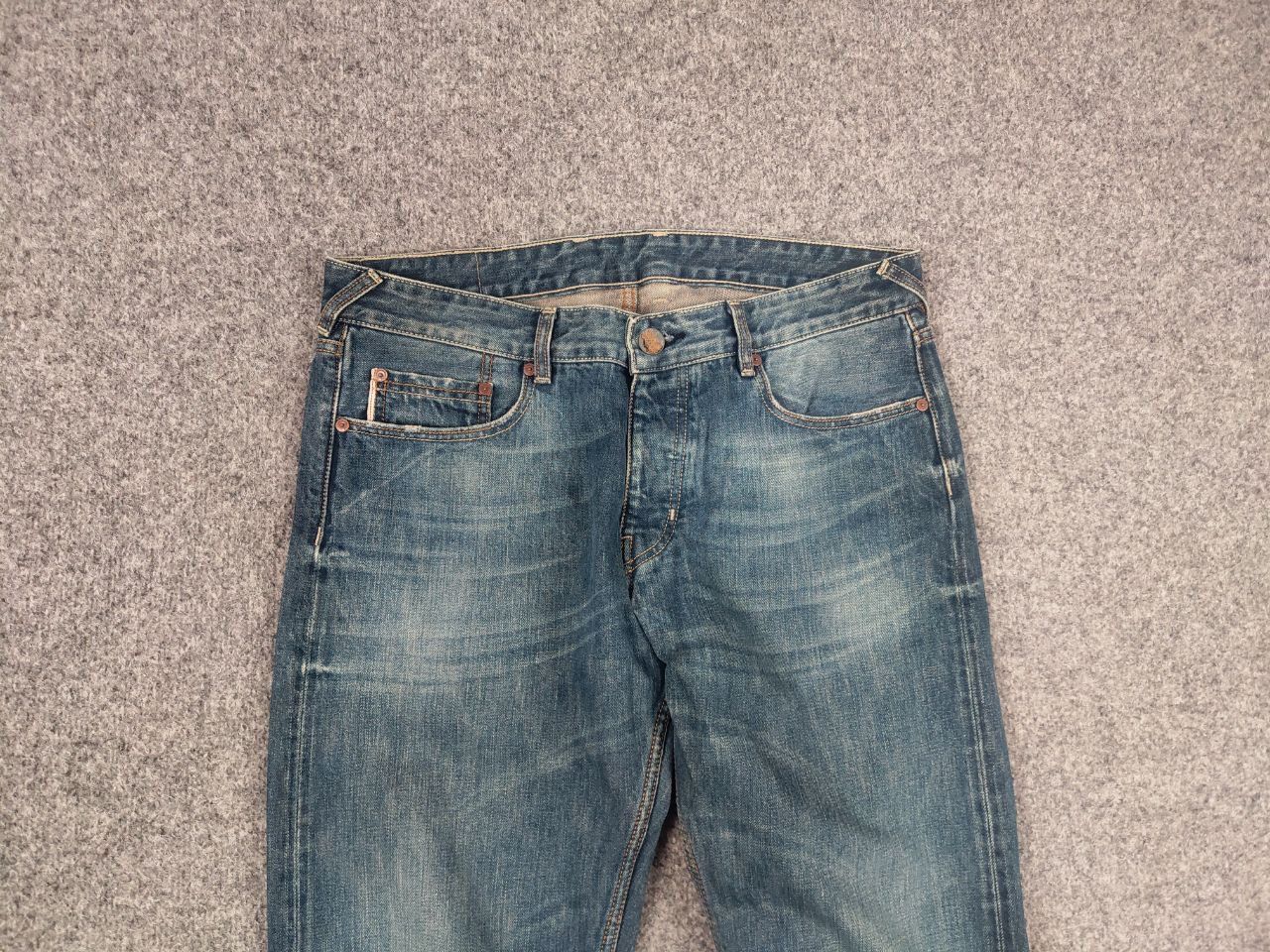 THE ROKKER COMPANY The Rokker Company Faded Denim selvedge Jeans Vintage Style Size US 34 / EU 50 - 8 Thumbnail