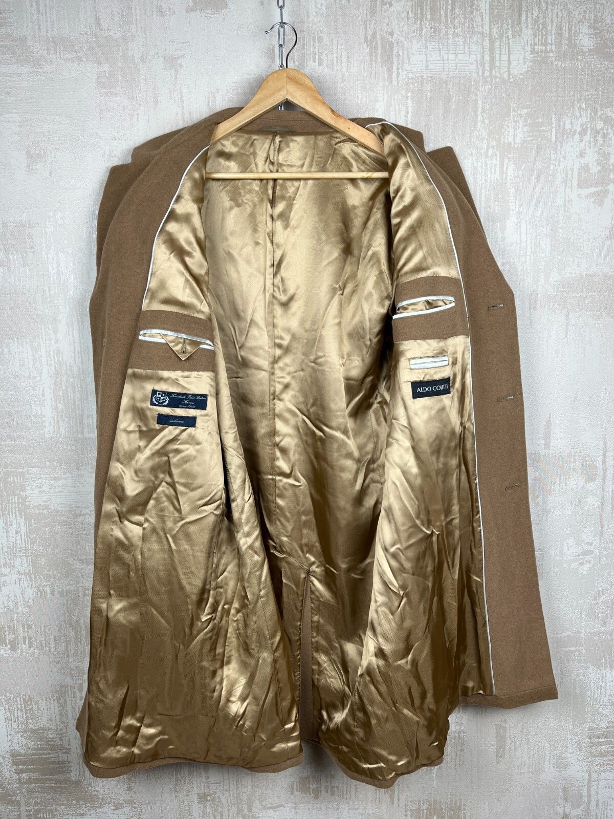 Aldo ALDO COLITTI Tessuti di Fabio Bertone Wool Cashmere Coat Size US XL / EU 56 / 4 - 13 Thumbnail