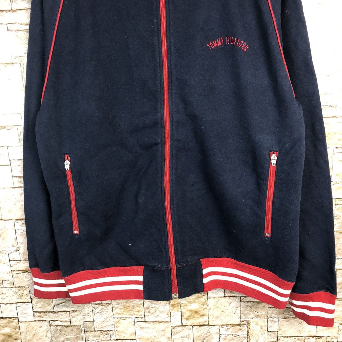 Tommy Hilfiger Tommy Hilfiger Dark Blue Red Jacket varsity #A384 Size US M / EU 48-50 / 2 - 3 Thumbnail
