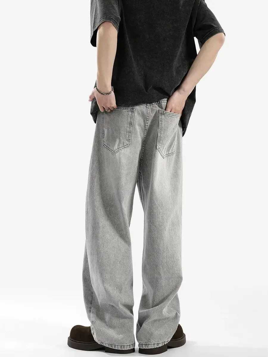 Japanese Brand Retro loose straight leg casual jeans Size US 30 / EU 46 - 6 Thumbnail