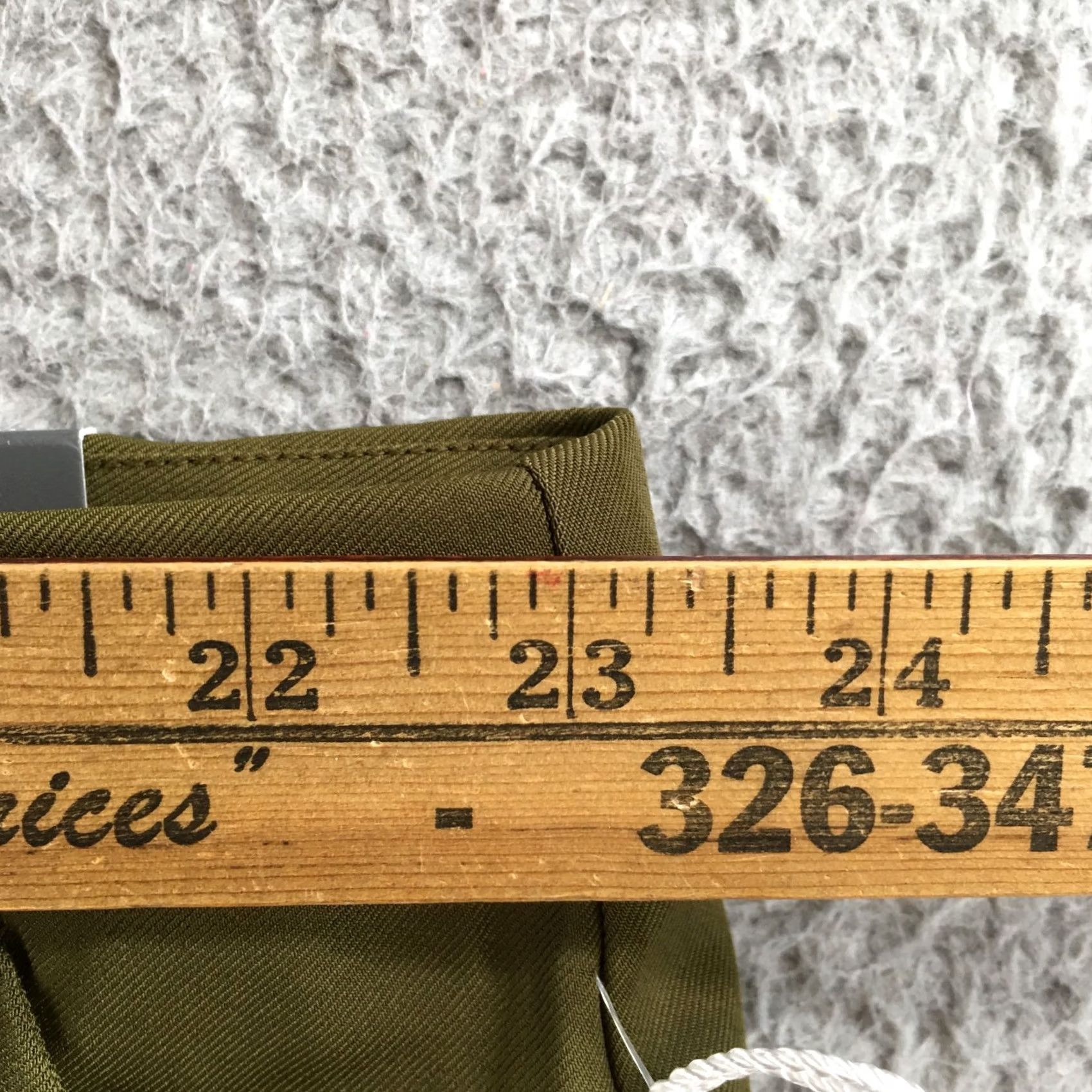 Worthington Worthington Pants Womens 24W Olive Green Straight Leg Ankle High Rise Zip Fly Size 42" / US 20 - 6 Thumbnail
