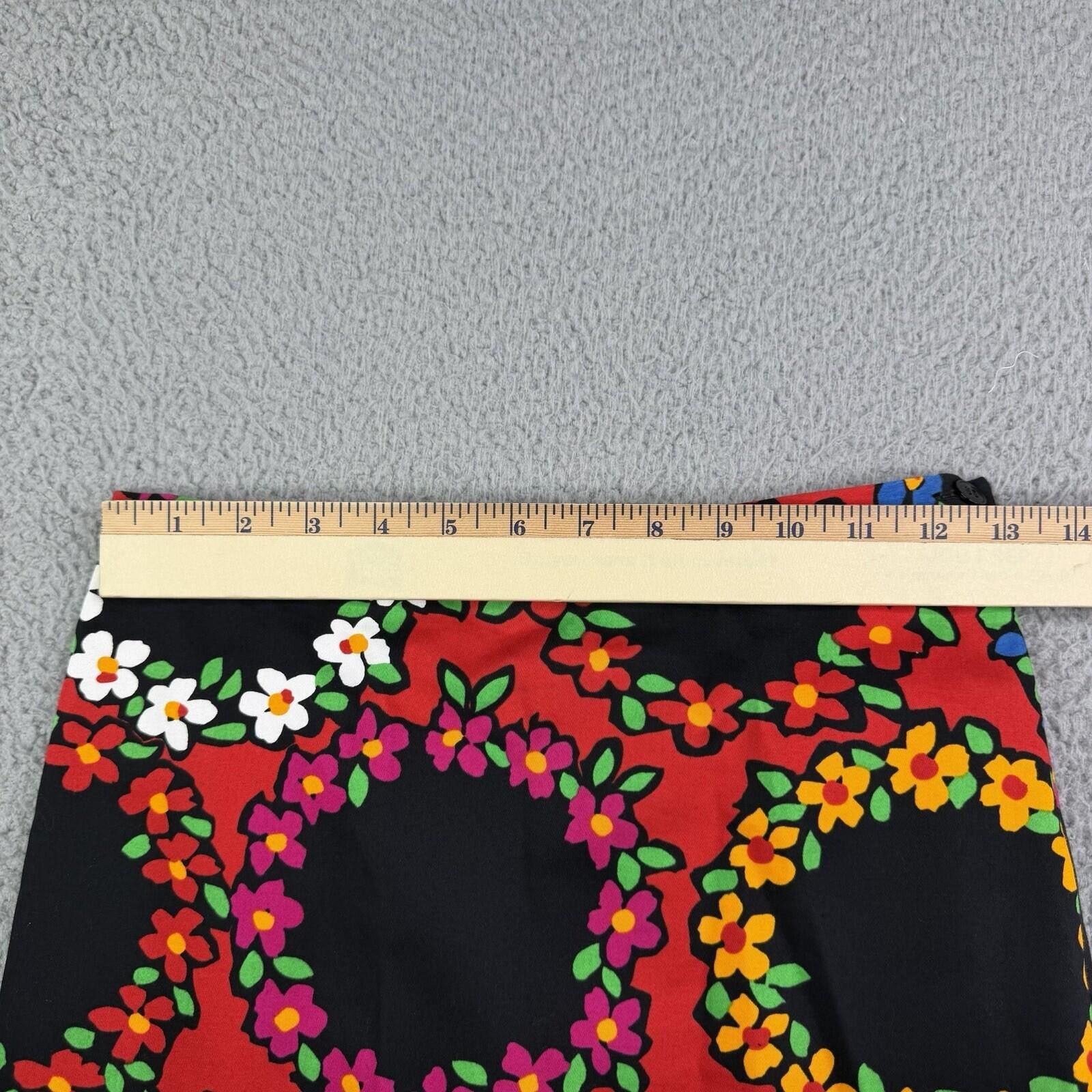 agnes b. agnès b. PARIS Vintage Floral A-Line Skirt Size 36 (26x24) Size 30" / US 8 / IT 44 - 3 Thumbnail