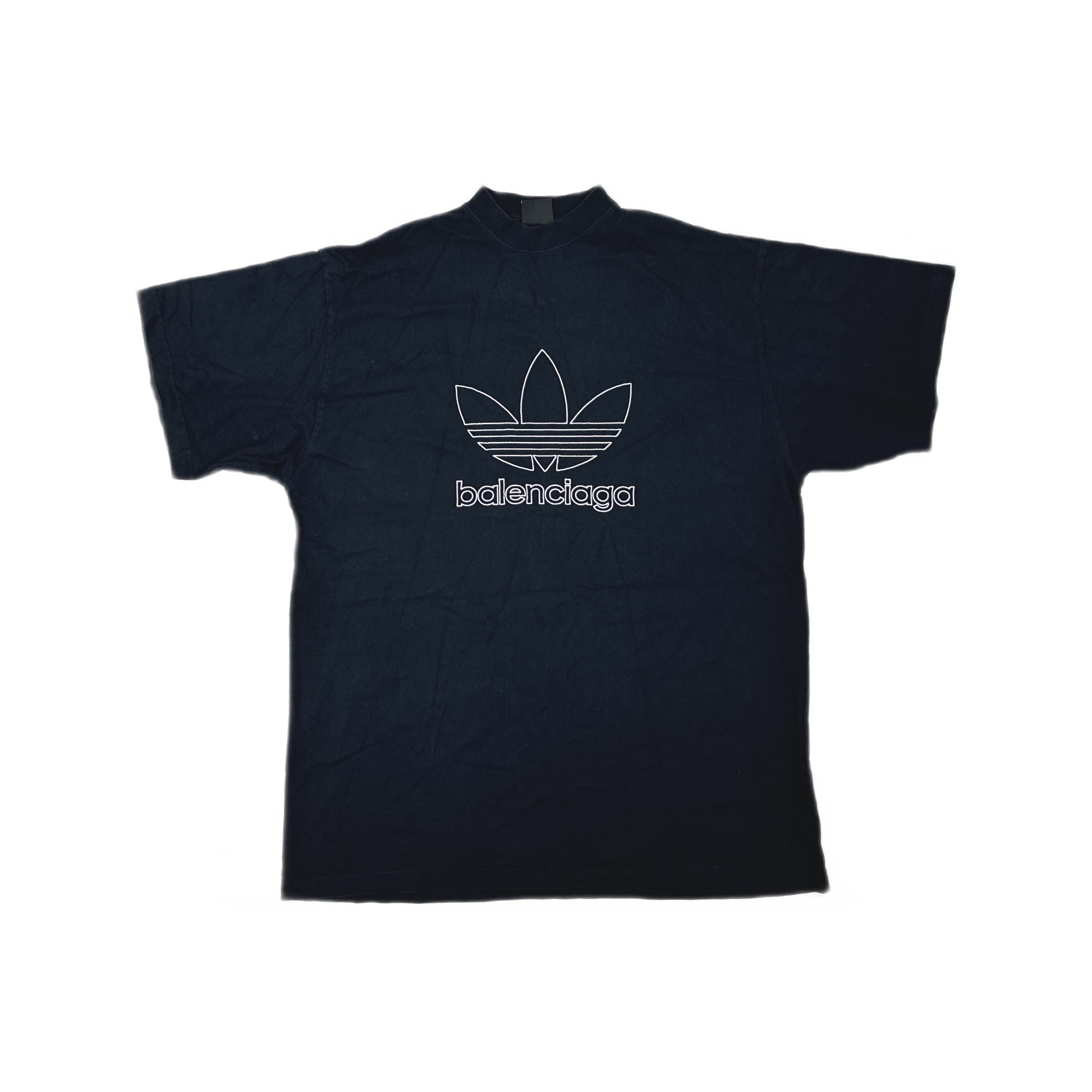 BALENCIAGA × adidas 23SS GAME SHIRT Adidas × Balenciaga SS23 Balenciaga Adidas Black Red Panelled T