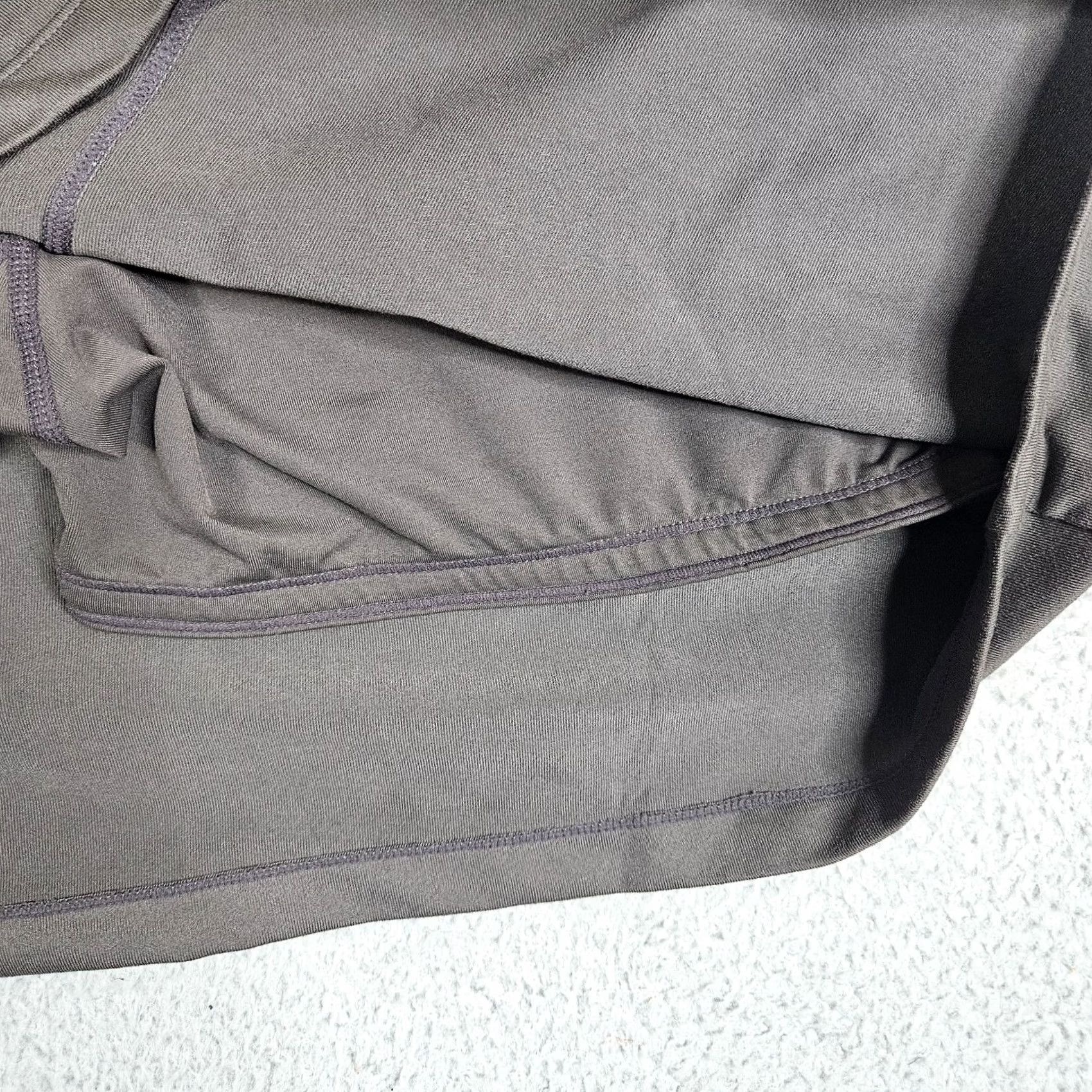 Athleta Athleta Skort Women Brown Gray Pockets Zipper Size L Short Spring Summer Casual Size 36" / US 14 / IT 50 - 8 Thumbnail