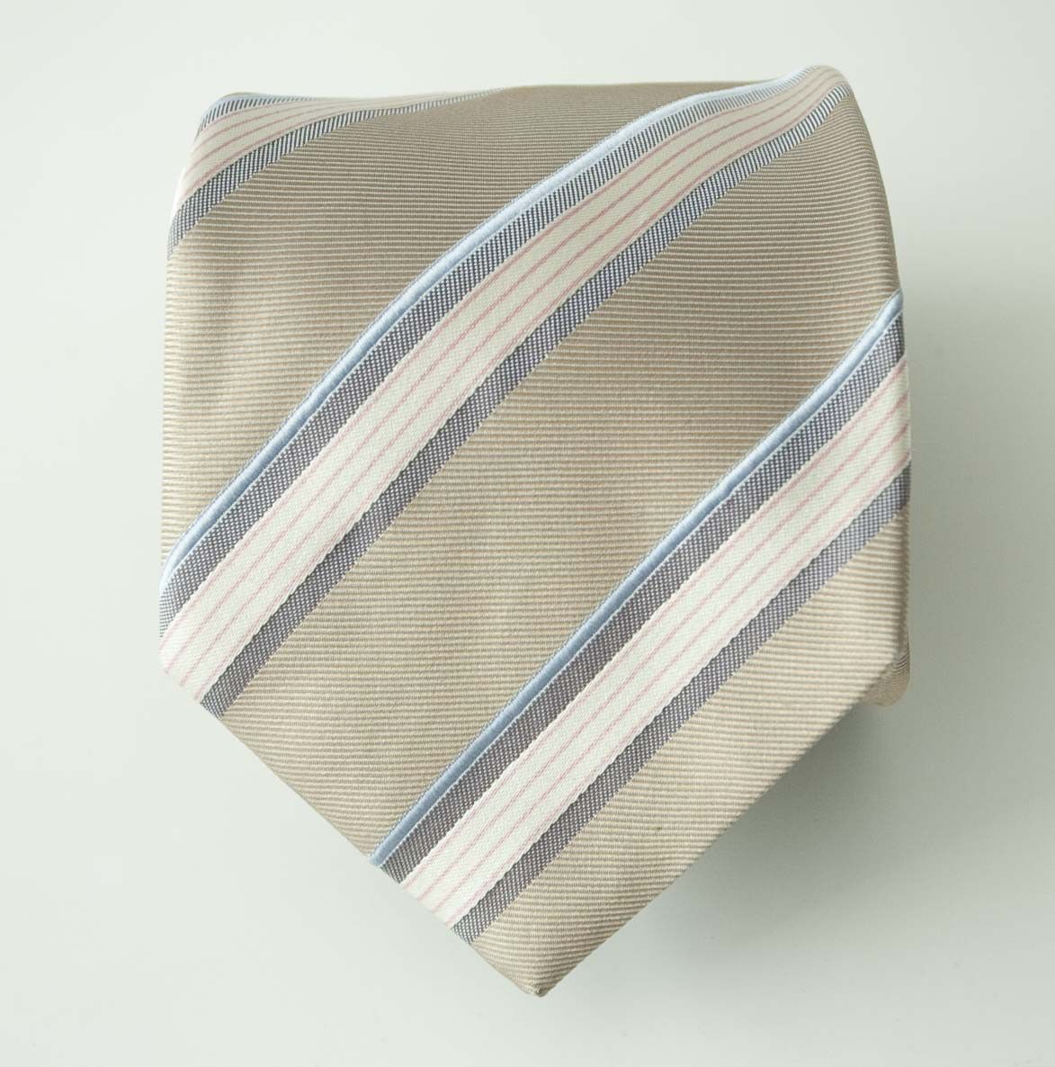 Hugo Boss Hugo Boss Tie 100% Silk Made in Italy Pale Brown Size ONE SIZE - 1 Thumbnail